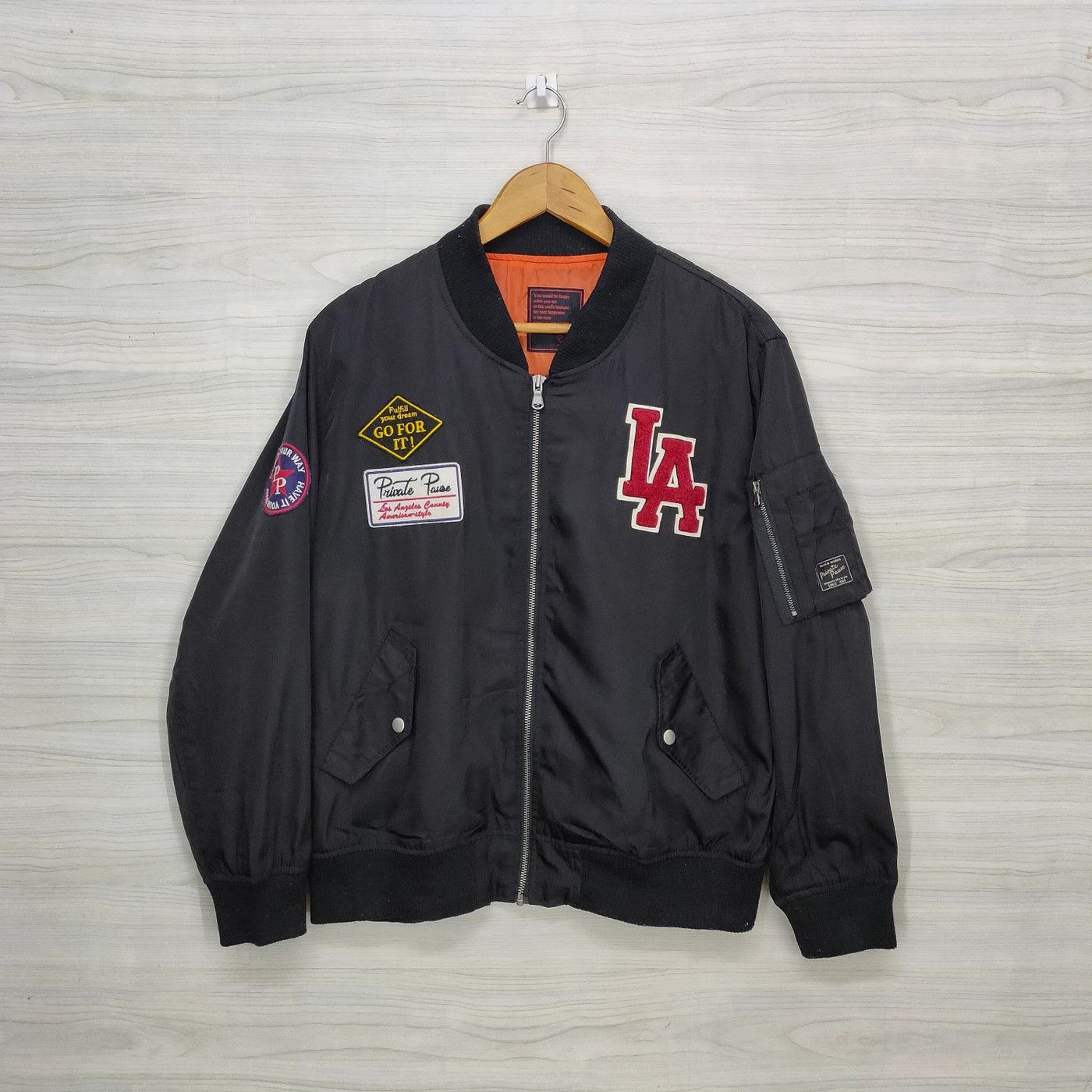 Designer × Japanese Brand × Vintage Private Pause Bomber Jakcet / Flight JAcket Size US L / EU 52-54 / 3 - 1 Thumbnail