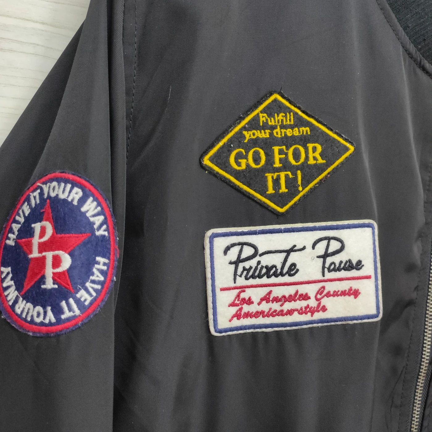Designer × Japanese Brand × Vintage Private Pause Bomber Jakcet / Flight JAcket Size US L / EU 52-54 / 3 - 3 Thumbnail