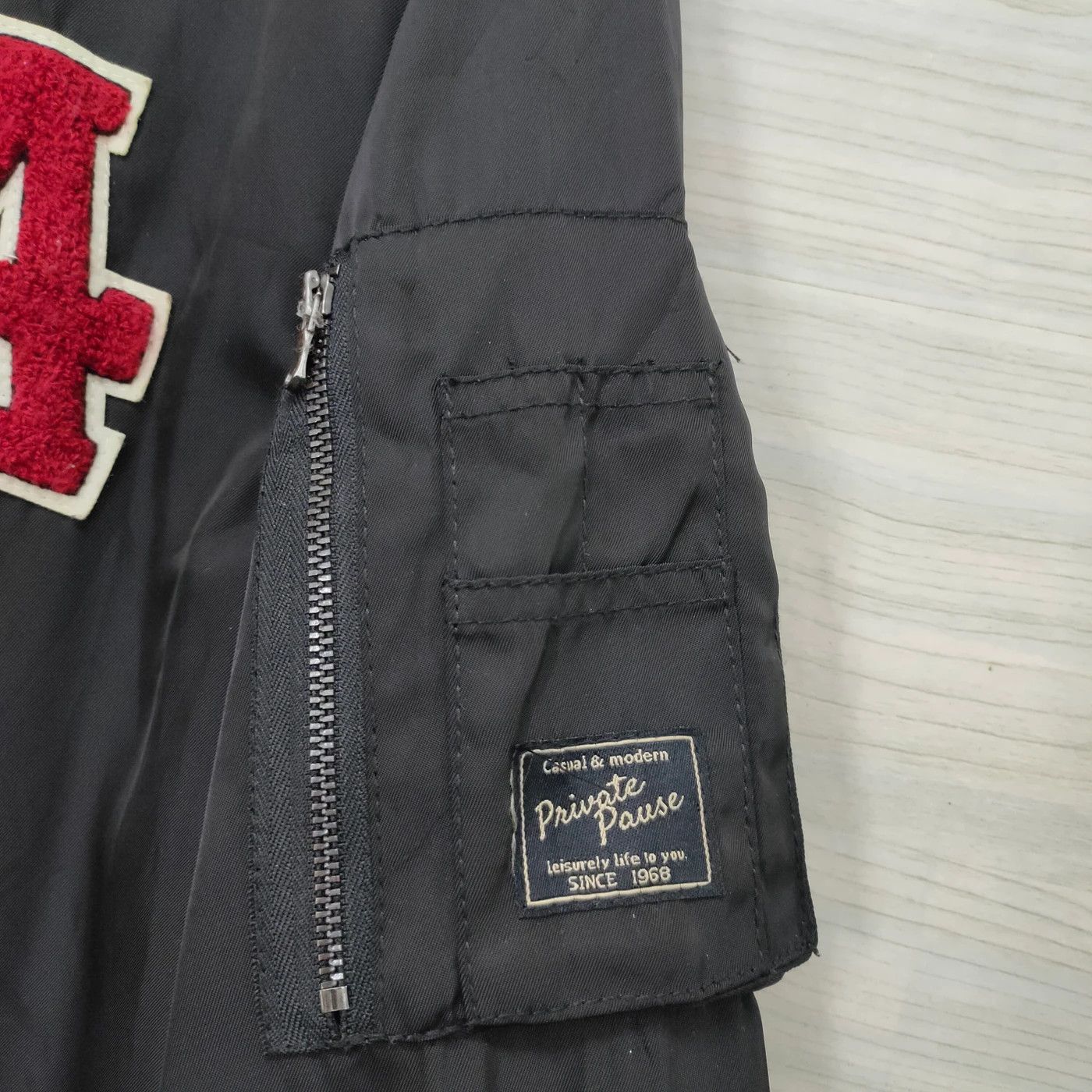 Designer × Japanese Brand × Vintage Private Pause Bomber Jakcet / Flight JAcket Size US L / EU 52-54 / 3 - 5 Thumbnail