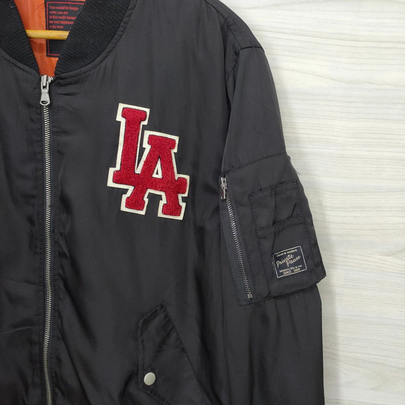 Designer × Japanese Brand × Vintage Private Pause Bomber Jakcet / Flight JAcket Size US L / EU 52-54 / 3 - 4 Thumbnail