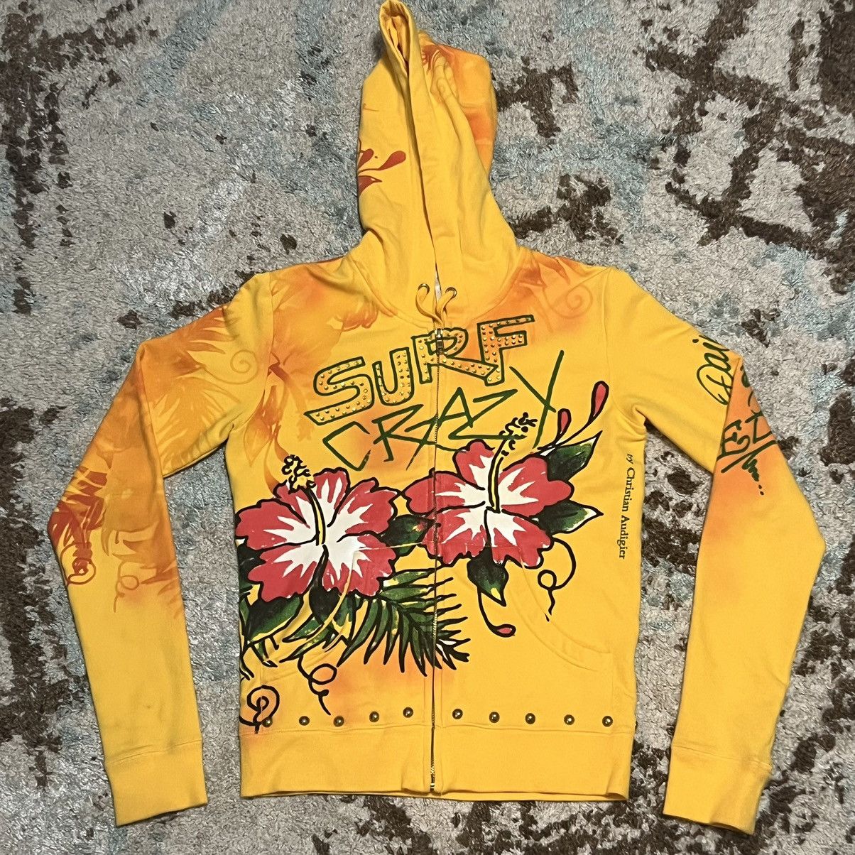 Vintage Vintage Ed Hardy Surf Crazy Floral Womens Jacket Size XS Grailed