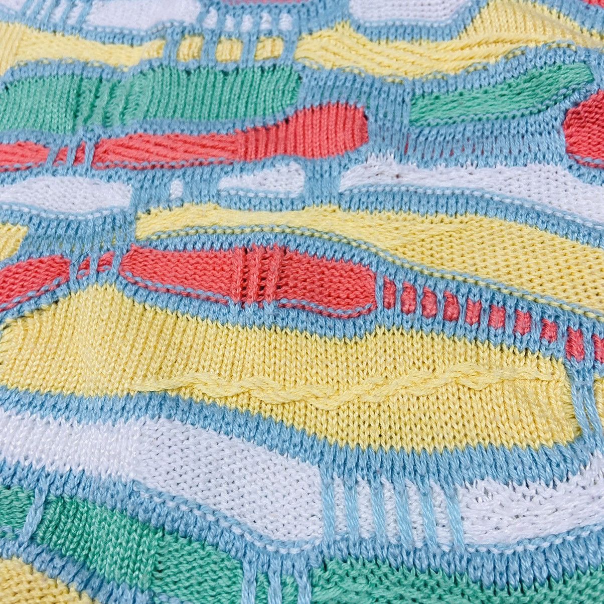 Vintage 1990s 3D COOGI STYLE RARE KNITTED SWEATER - № 1105 Size US L / EU 52-54 / 3 - 11 Thumbnail