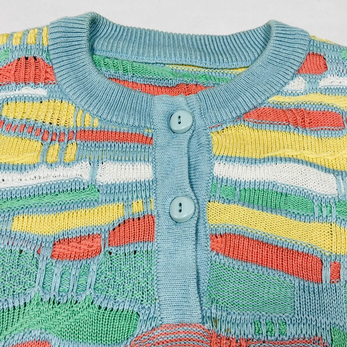 Vintage 1990s 3D COOGI STYLE RARE KNITTED SWEATER - № 1105 Size US L / EU 52-54 / 3 - 7 Thumbnail
