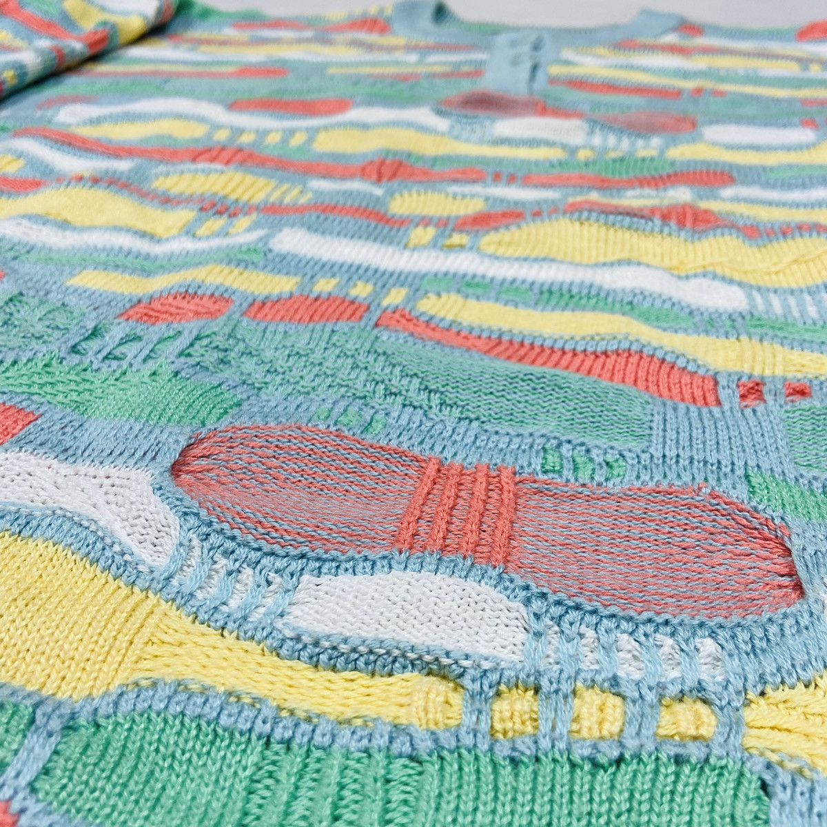 Vintage 1990s 3D COOGI STYLE RARE KNITTED SWEATER - № 1105 Size US L / EU 52-54 / 3 - 10 Thumbnail