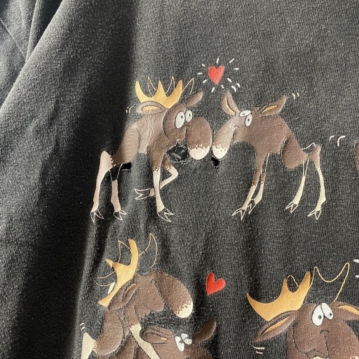 Vintage VINTAGE 90s IN LOVE IN SWEDEN ELK HUMOR T SHIRT Size US M / EU 48-50 / 2 - 3 Thumbnail
