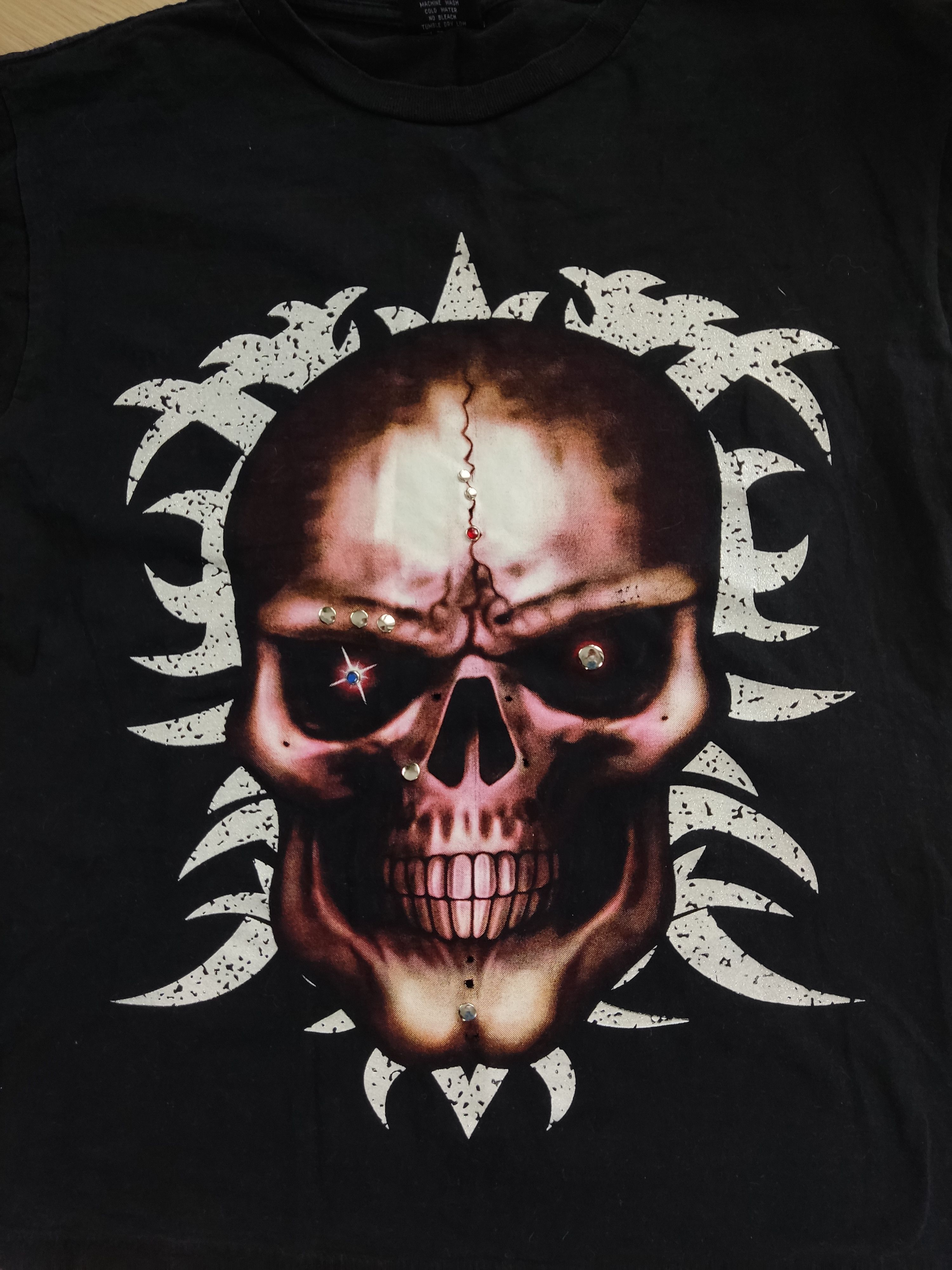 Liquid Blue Vintage Liquid Blue Skulls Style Semetary y2k punk rock skul Size US L / EU 52-54 / 3 - 2 Thumbnail