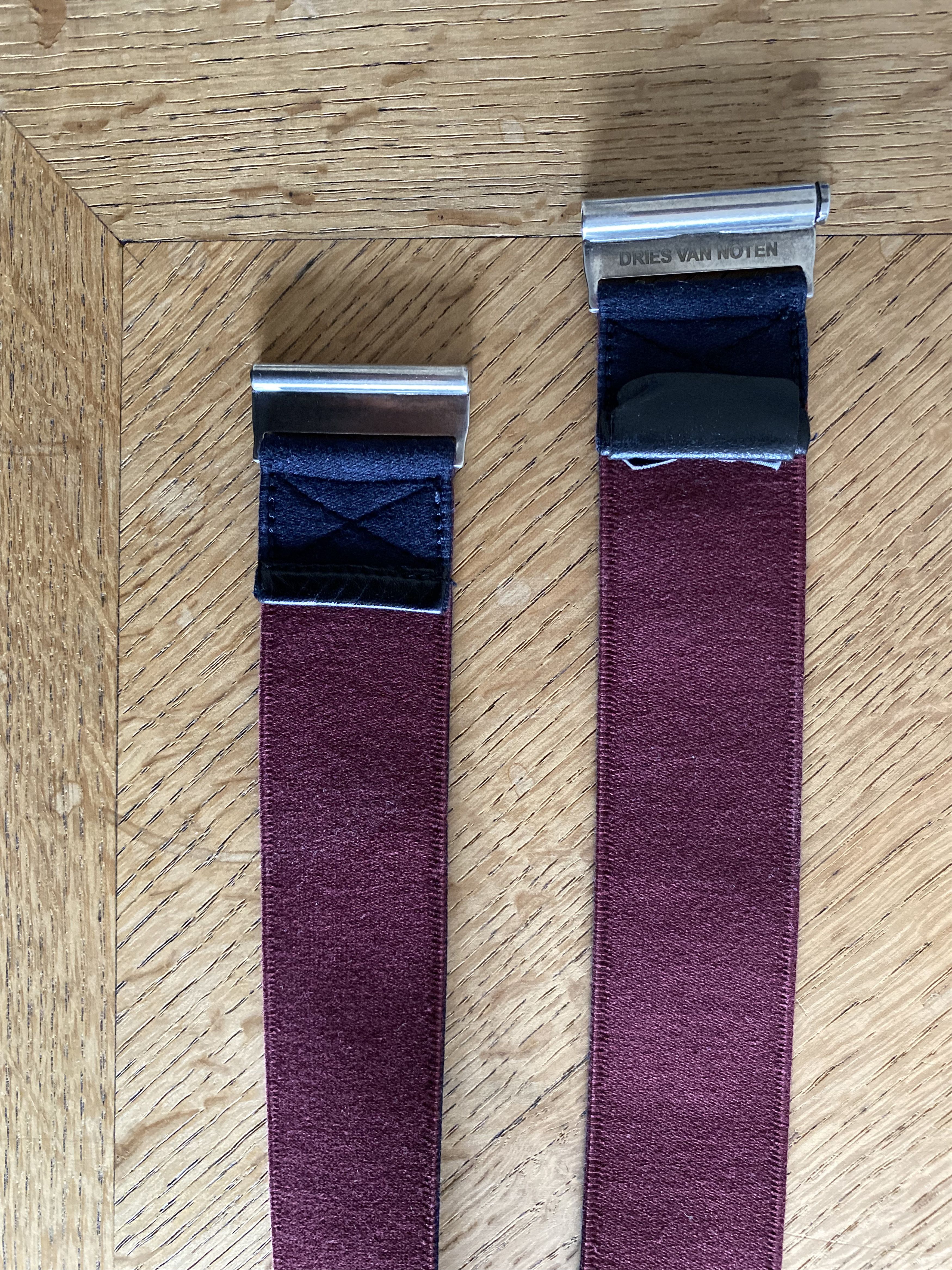 Dries Van Noten Navy Blue stretch Belt Size 34 - 4 Thumbnail