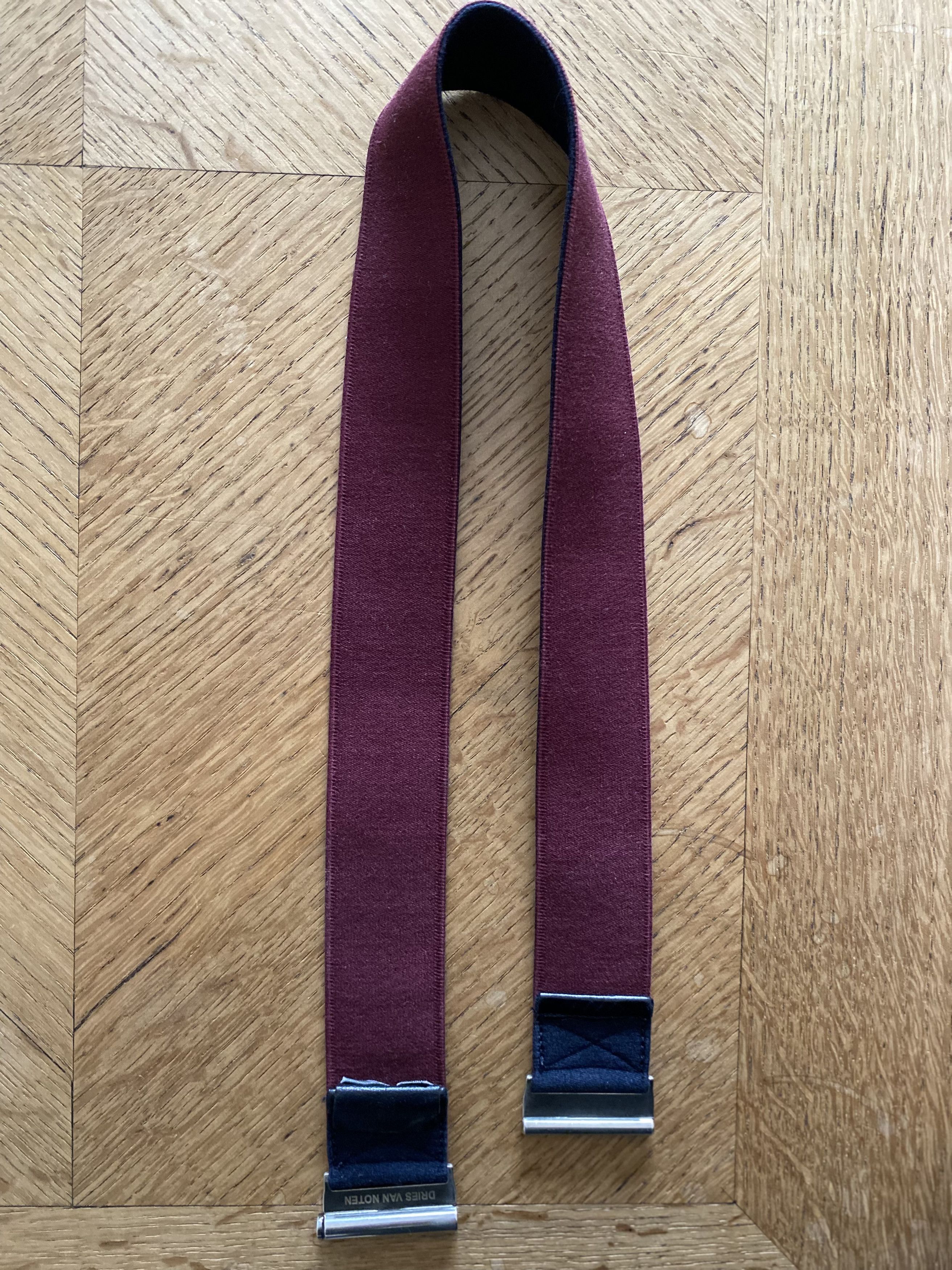 Dries Van Noten Navy Blue stretch Belt Size 34 - 3 Thumbnail