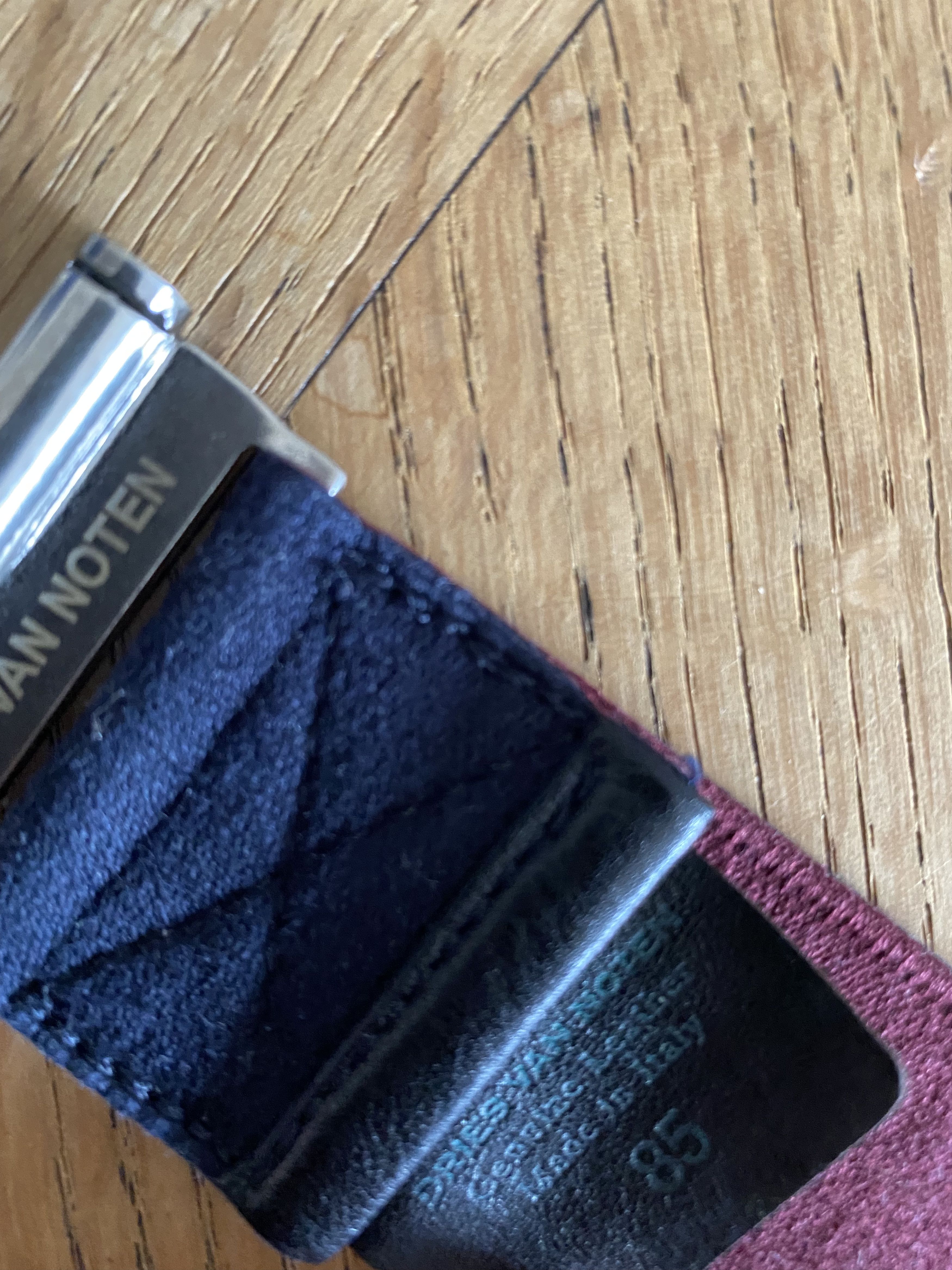 Dries Van Noten Navy Blue stretch Belt Size 34 - 5 Thumbnail