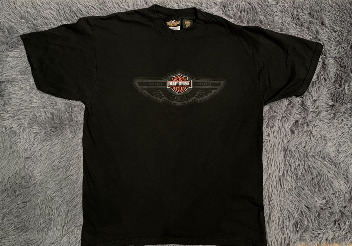 Harley Davidson × Vintage Harley Davidson 100 years anniversary 2003 vintage Y2K tee Size US L / EU 52-54 / 3 - 1 Thumbnail
