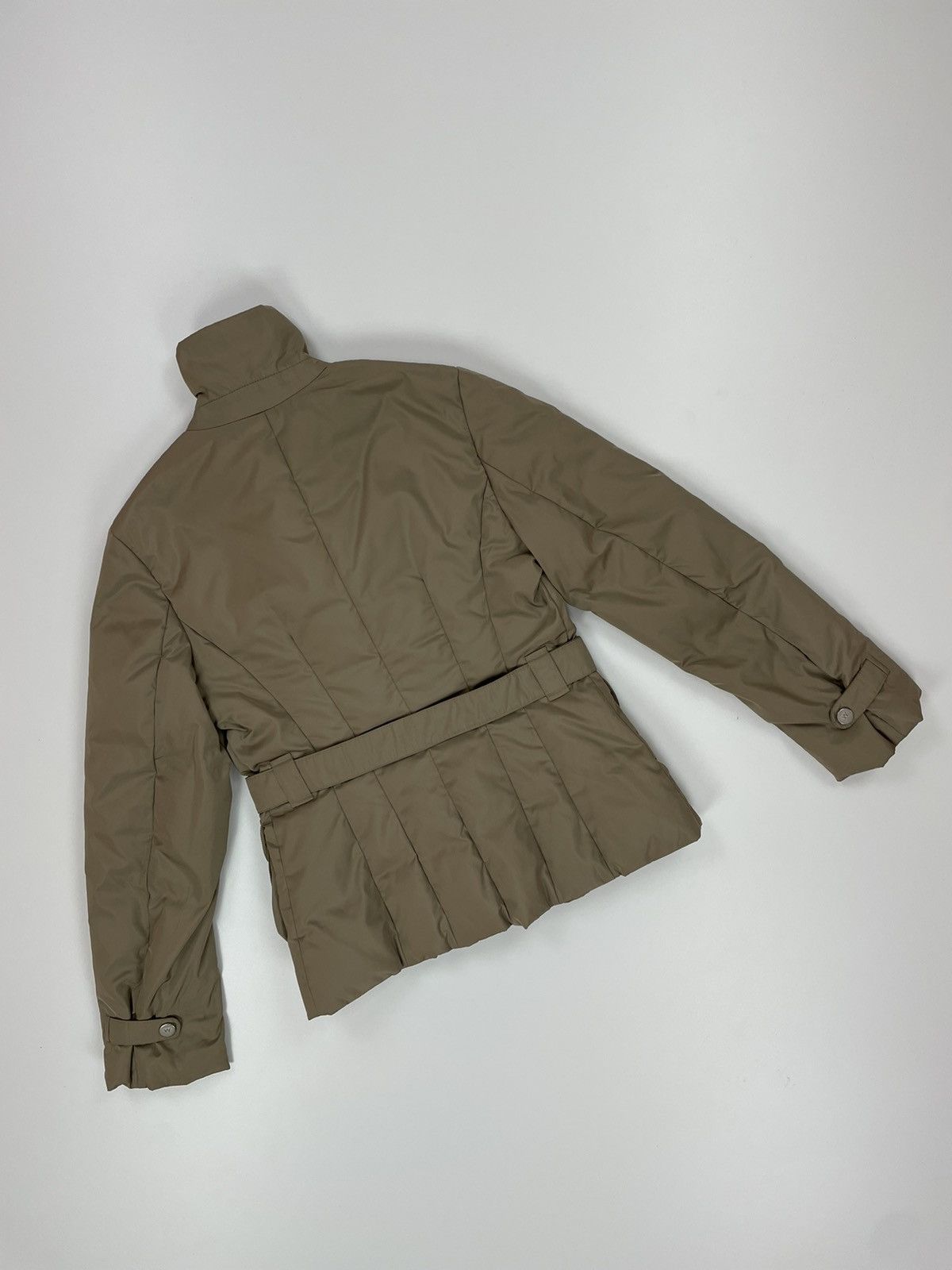 Max Mara Weekend MaxMara Belted Womens Down Beige jacket size 40 Size S / US 4 / IT 40 - 11 Thumbnail