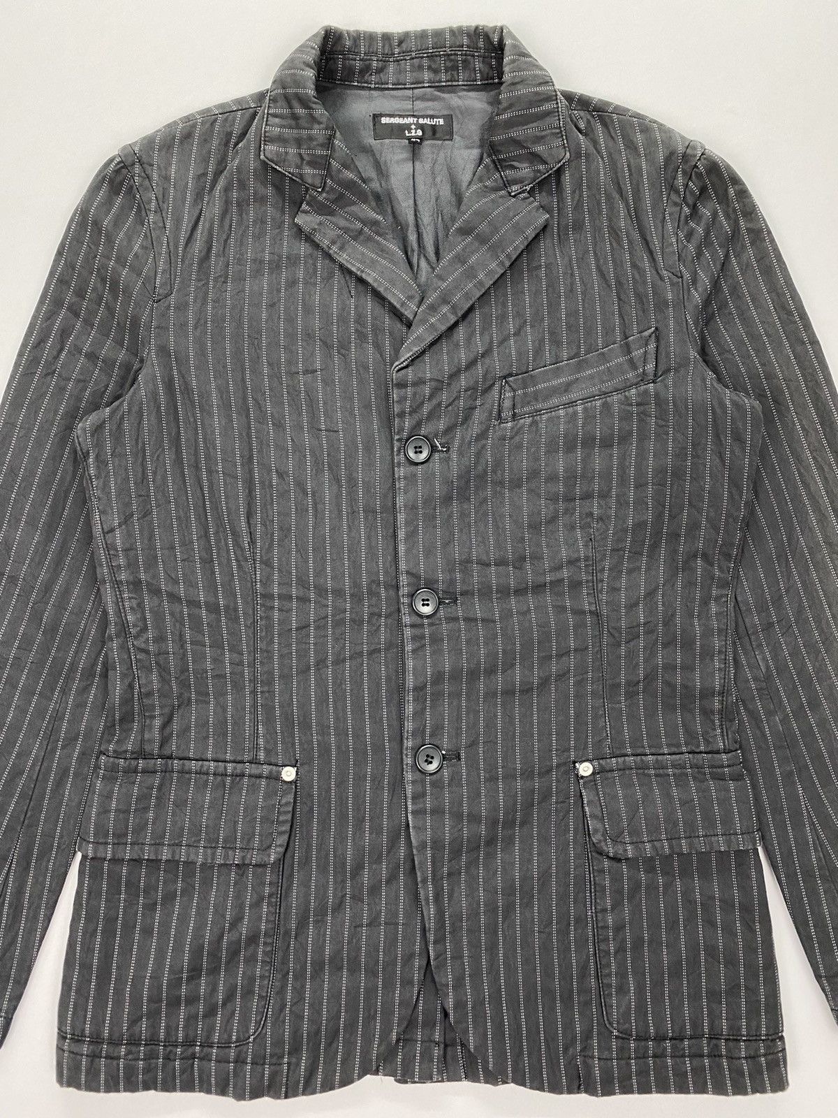 Japanese Brand Sergeant Salute X L.Z.G Stripes Jacket Size US S / EU 44-46 / 1 - 3 Thumbnail
