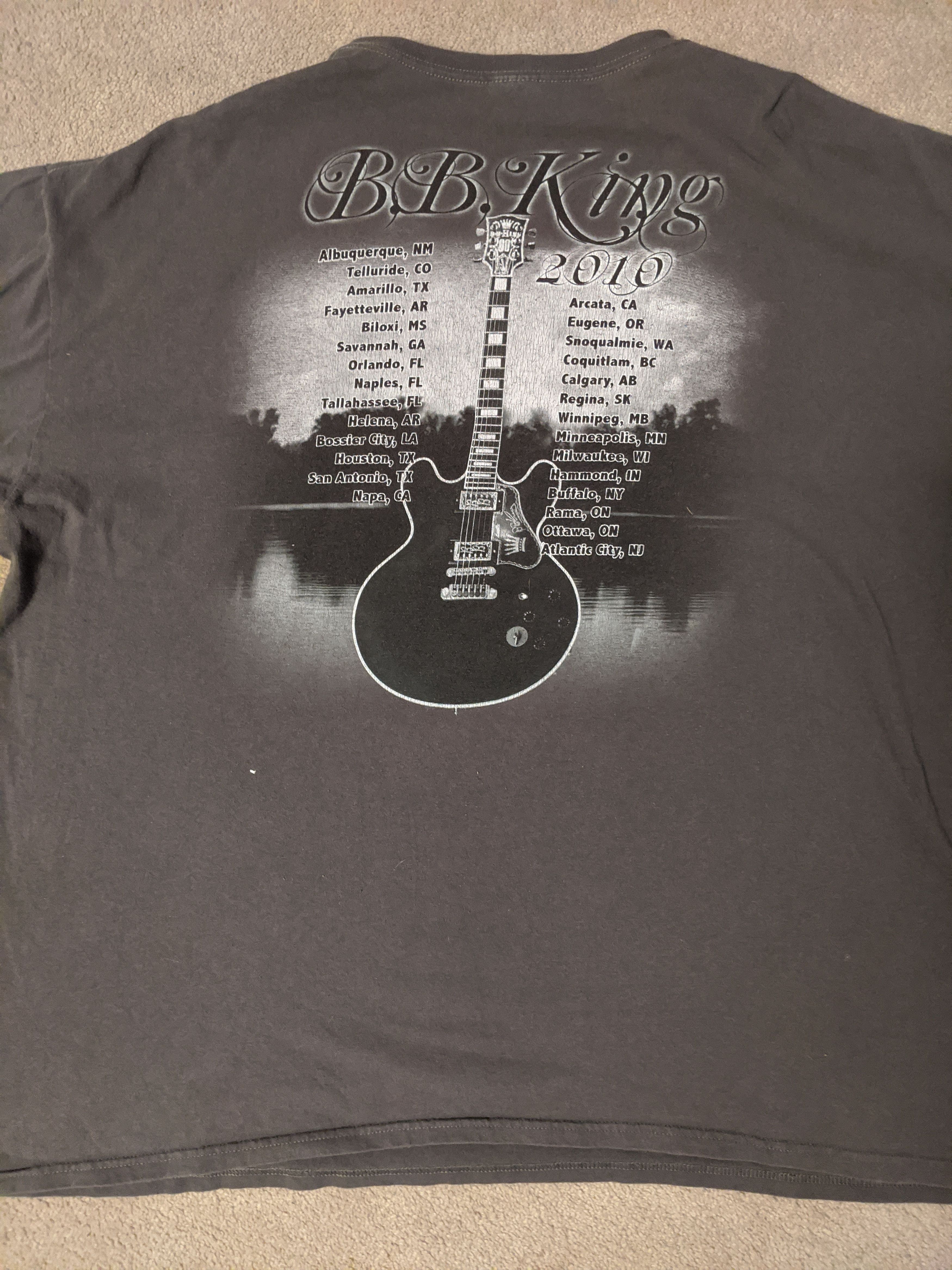 Anvil B.B. King 2010 Tour Shirt Size US XXL / EU 58 / 5 - 2 Thumbnail
