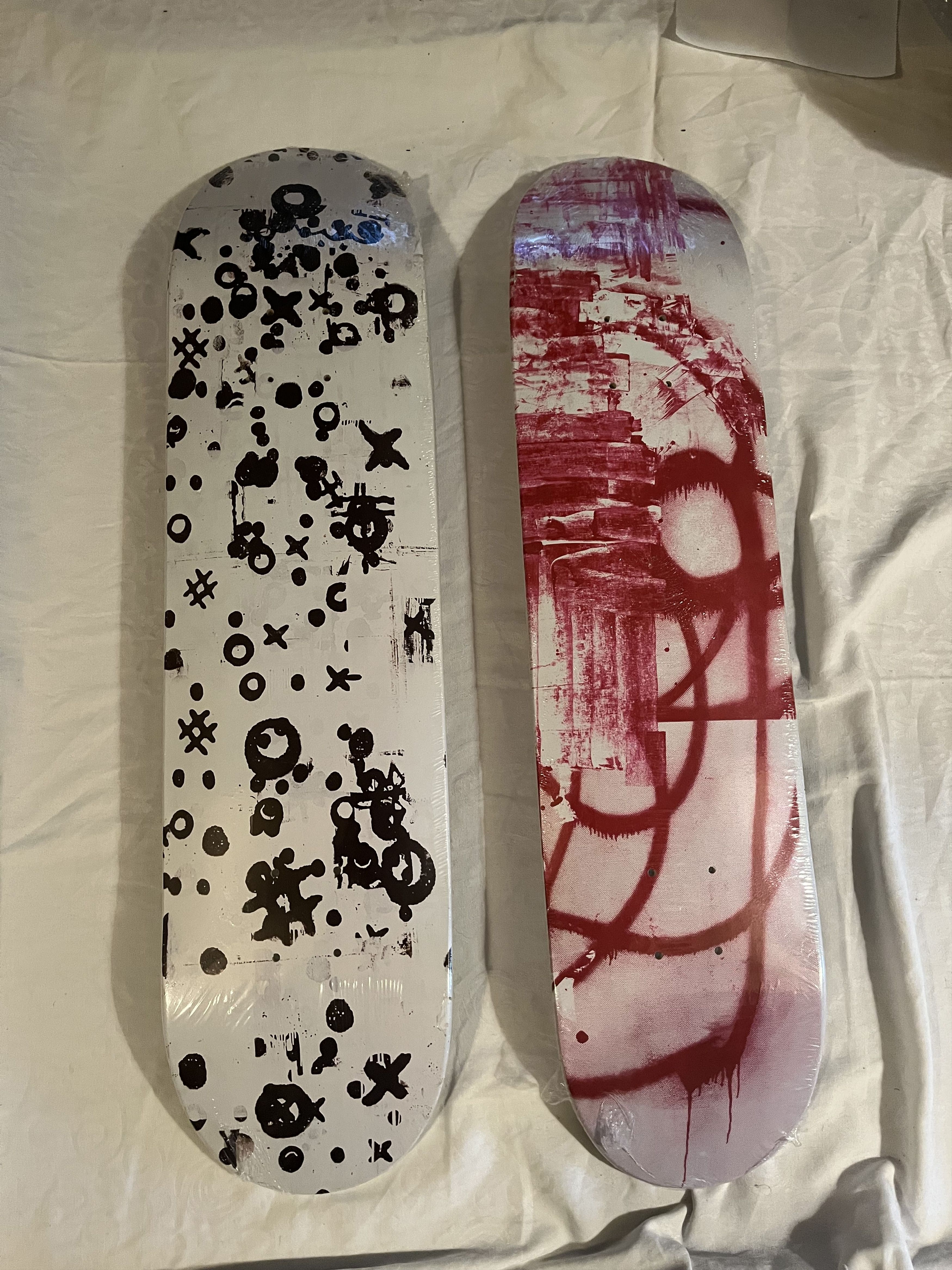 Christopher Wool x Supreme Skate Deck (2008) - Red/White