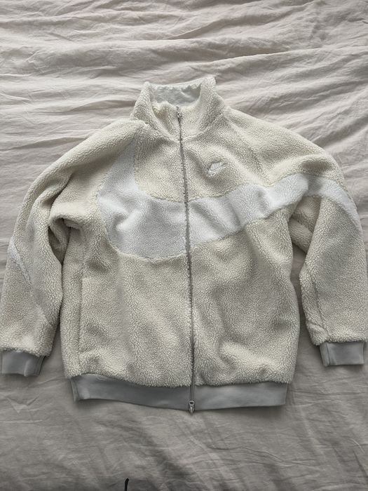 Nike Nike Big Swoosh Reversible Fleece Jacket | Grailed