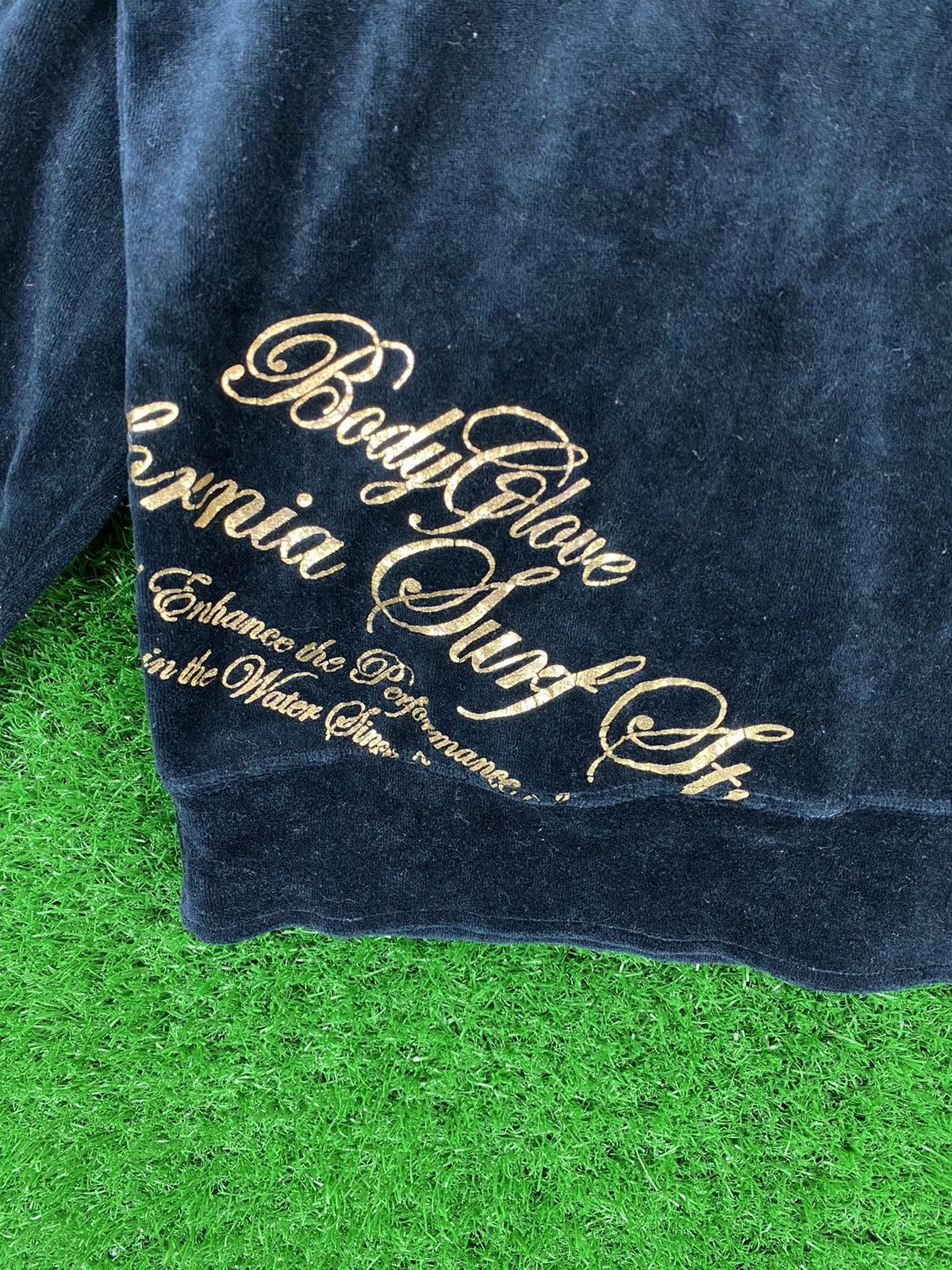 Body Glove × Vintage Vintage Body Glove Velvet Zipper Hoodie Spell Out Size US L / EU 52-54 / 3 - 5 Thumbnail