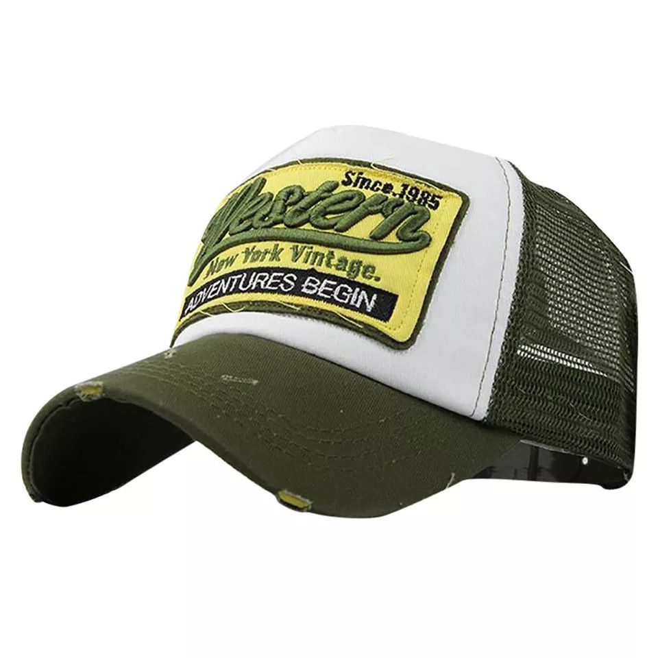 Vintage Trucker Hat Western Olive Size ONE SIZE - 1 Preview
