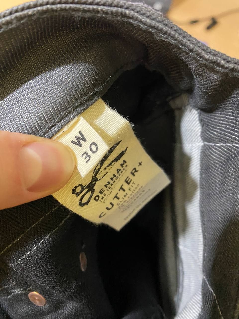 DENHAM Denham Cutter Gray Waxed Jeans W30 L32 Size US 30 / EU 46 - 4 Thumbnail