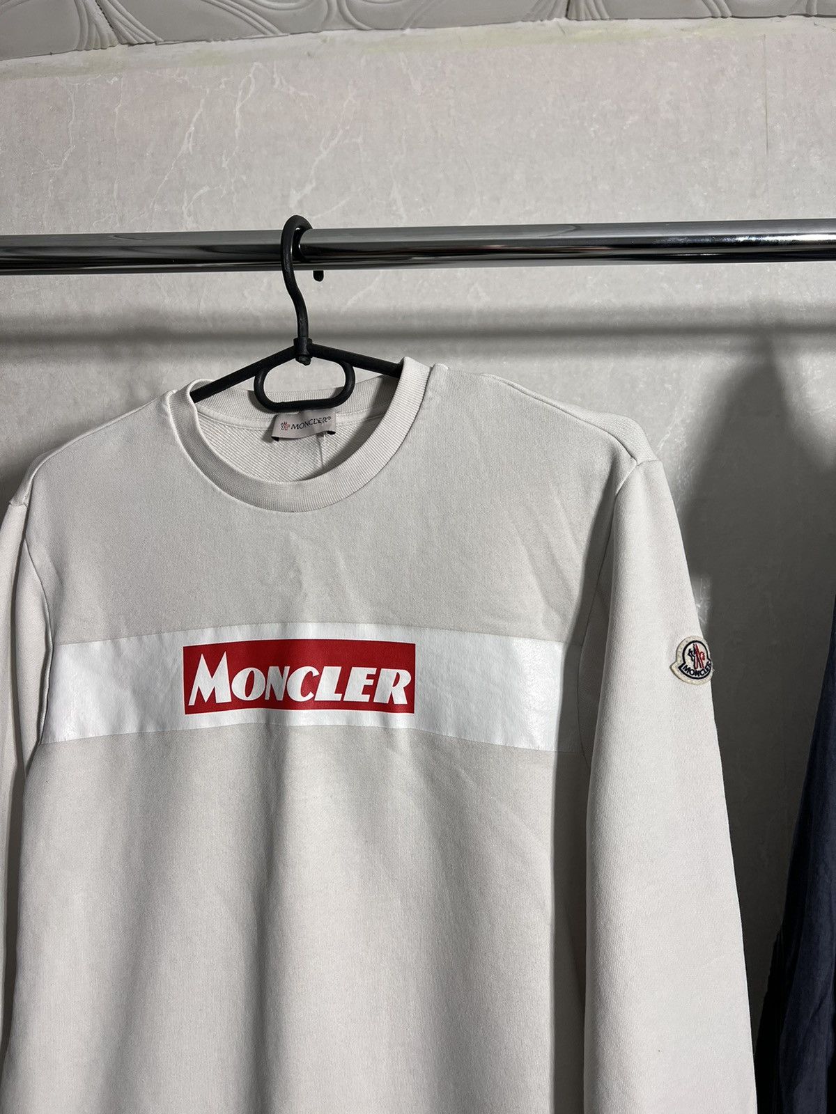 Moncler Moncler Maglia Sweatshirt Girocollo Logo Size US S / EU 44-46 / 1 - 2 Thumbnail