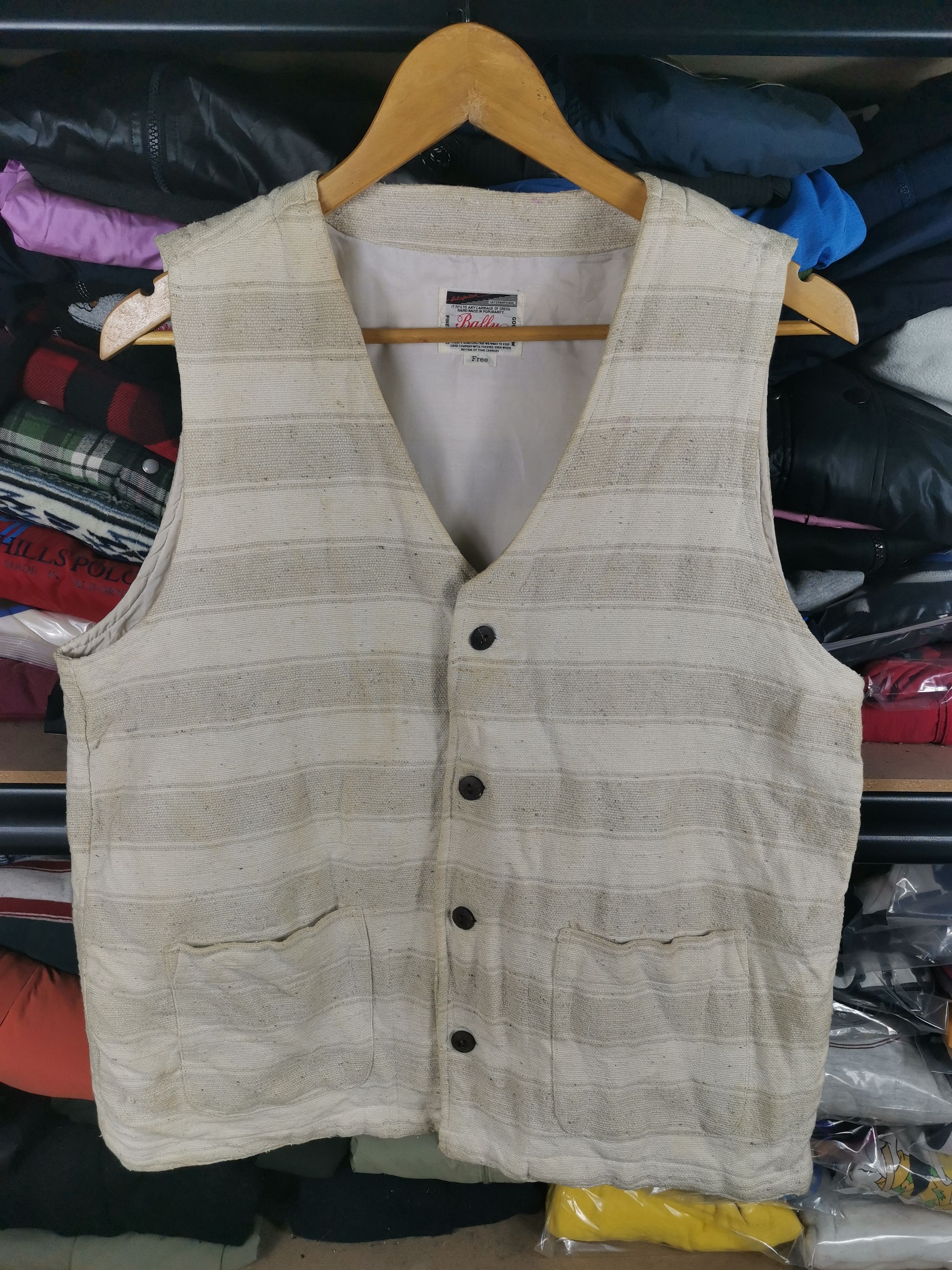 Vintage Ballys Button Vest