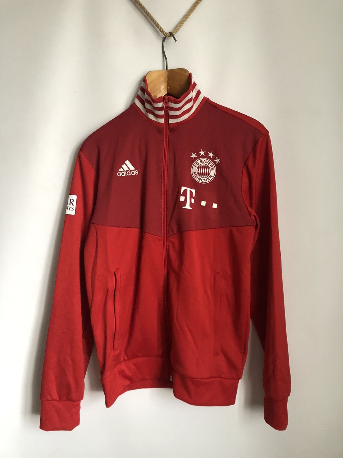 Pre-owned Adidas X Soccer Jersey Adidas Fc Bayern Munich Track Jacket 2018 In Red