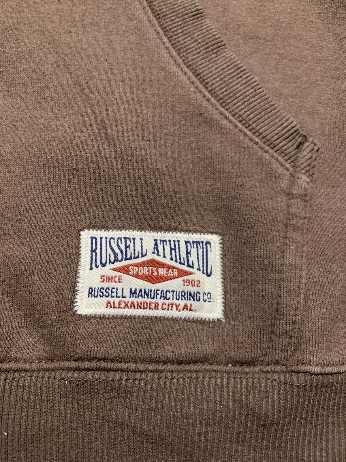 Russell Athletic Vintage Y2K Russell Athletic Embroidered Logo Hoodie Brown Size US XL / EU 56 / 4 - 7 Thumbnail