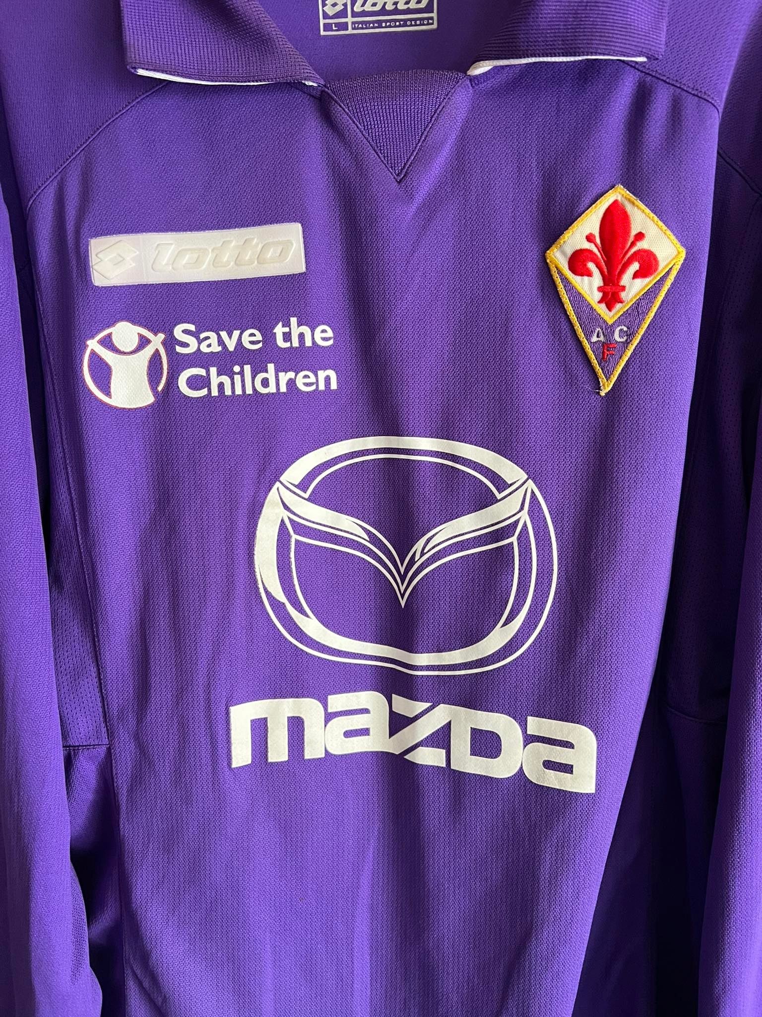 Lotto Sport Fiorentina 2011/12 Home Shirt Lotto - Jovetic #8 Size US L / EU 52-54 / 3 - 5 Thumbnail