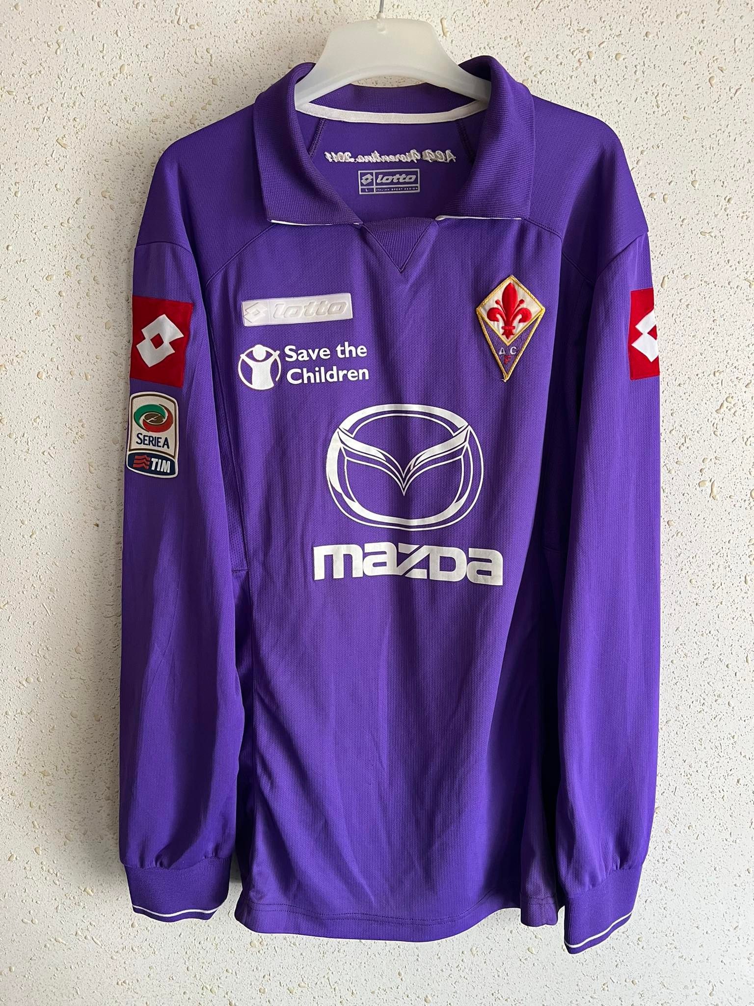 Lotto Sport Fiorentina 2011/12 Home Shirt Lotto - Jovetic #8 Size US L / EU 52-54 / 3 - 1 Thumbnail