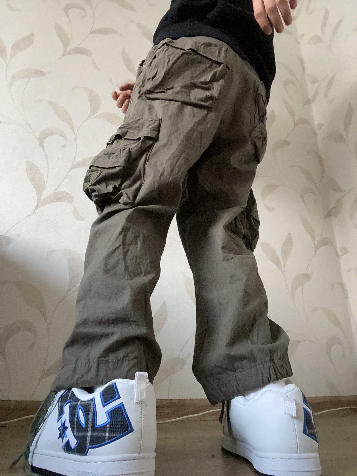 Vintage Vintage US ARMY Trashed Cargo Bondage Pants Size US 30 / EU 46 - 18 Thumbnail