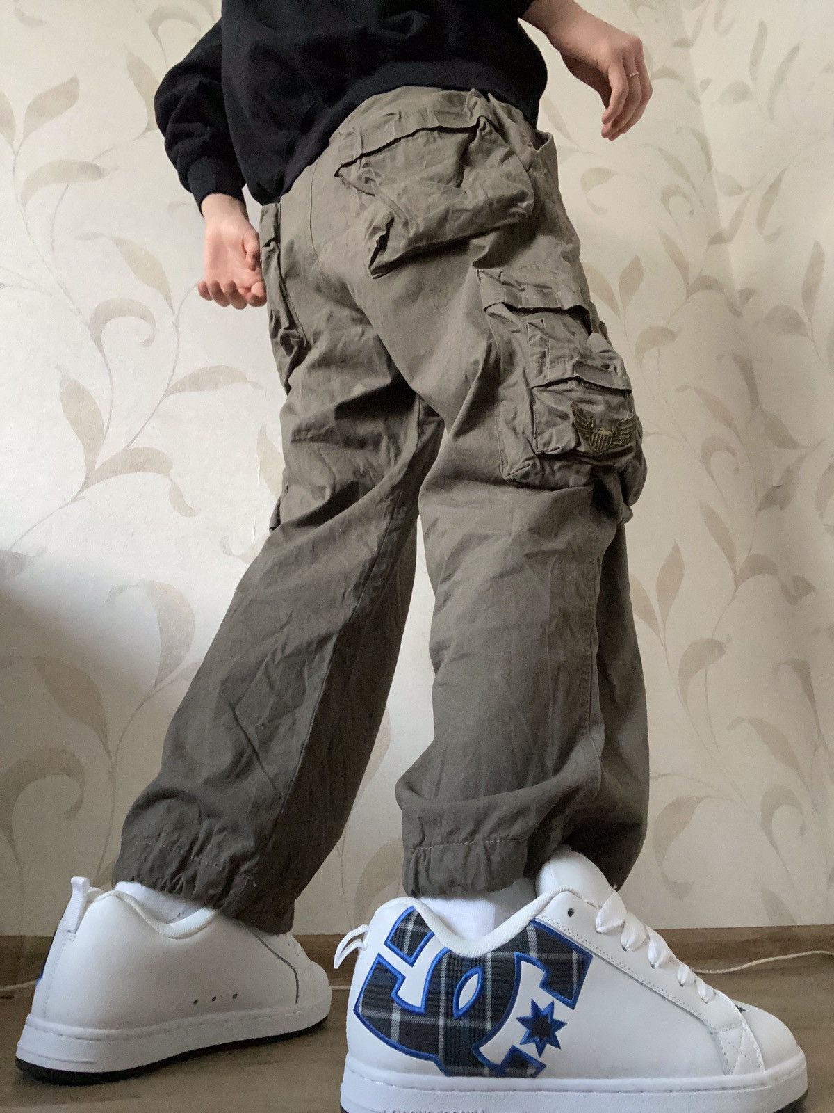 Vintage Vintage US ARMY Trashed Cargo Bondage Pants Size US 30 / EU 46 - 19 Thumbnail