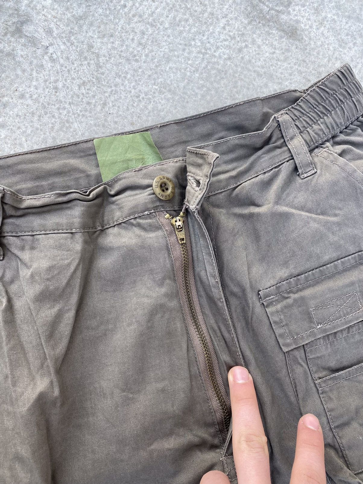 Vintage Vintage US ARMY Trashed Cargo Bondage Pants Size US 30 / EU 46 - 6 Thumbnail