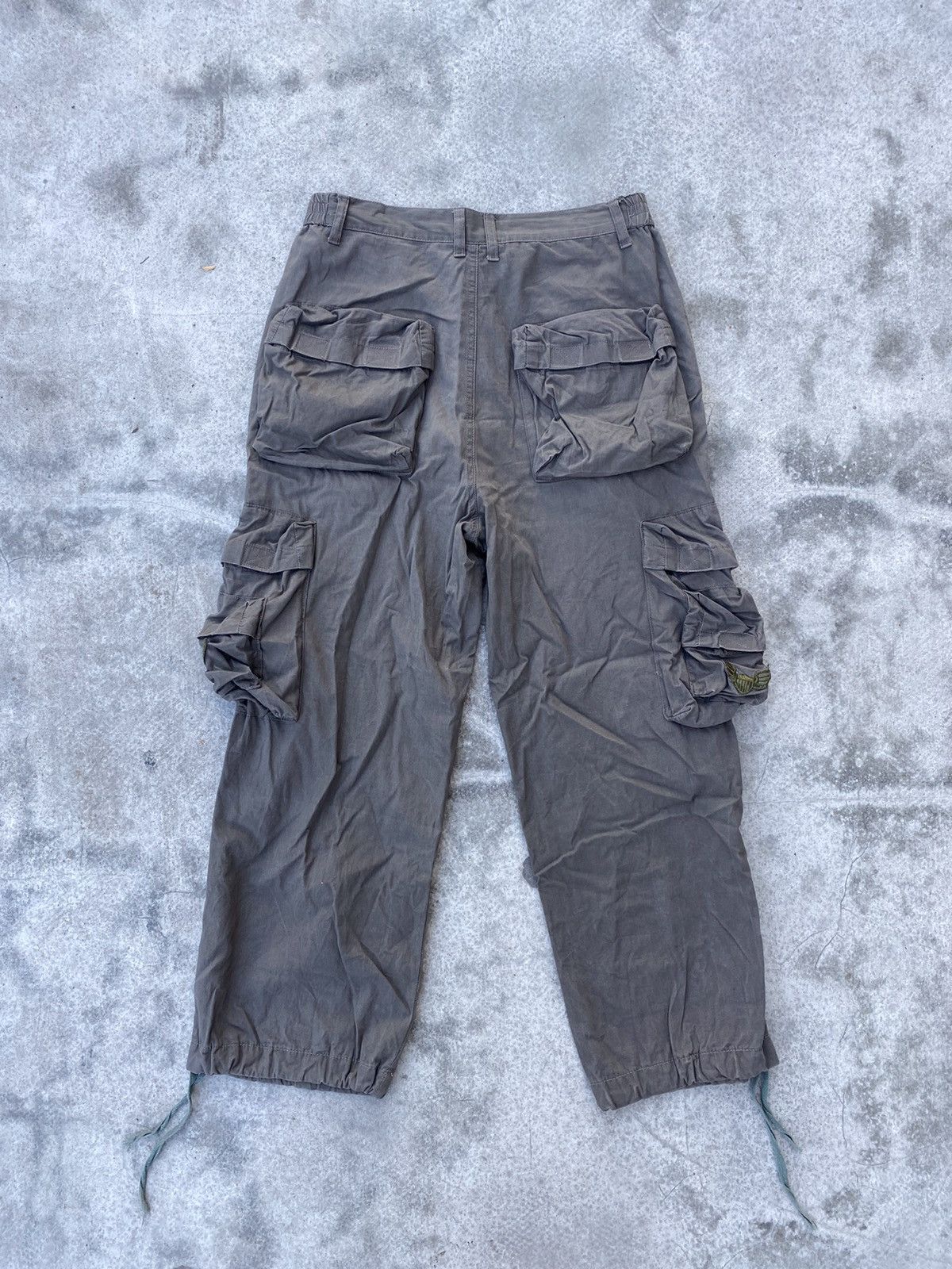 Vintage Vintage US ARMY Trashed Cargo Bondage Pants Size US 30 / EU 46 - 2 Thumbnail