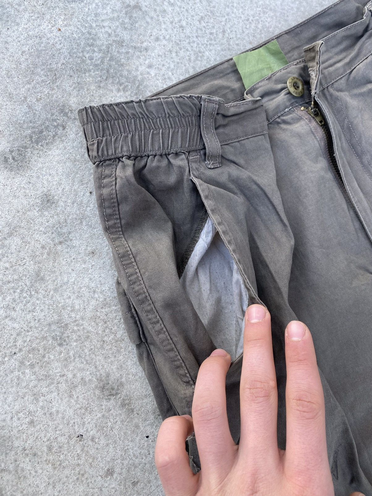 Vintage Vintage US ARMY Trashed Cargo Bondage Pants Size US 30 / EU 46 - 5 Thumbnail