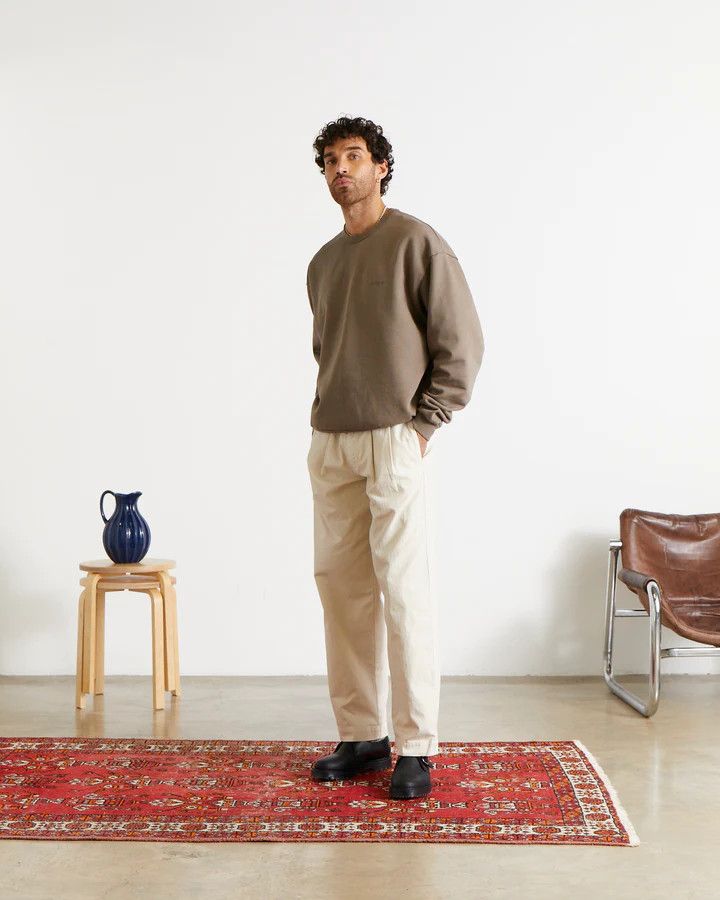 パンツ RONNING Everyday Pleated Pant Stone 30L Ronning Stone Everyday Pleated Pant | Grailed