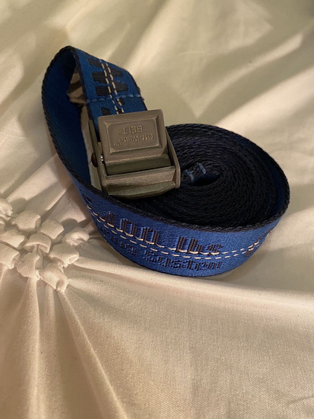 image of Off White Off-White - Blue And Black Mini Industrial Belt, Men's