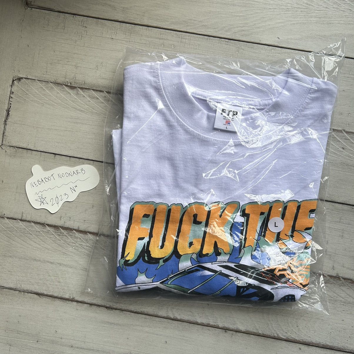 Fuck The Population FTP 500 TEE WHiTE Size US L / EU 52-54 / 3 - 3 Thumbnail