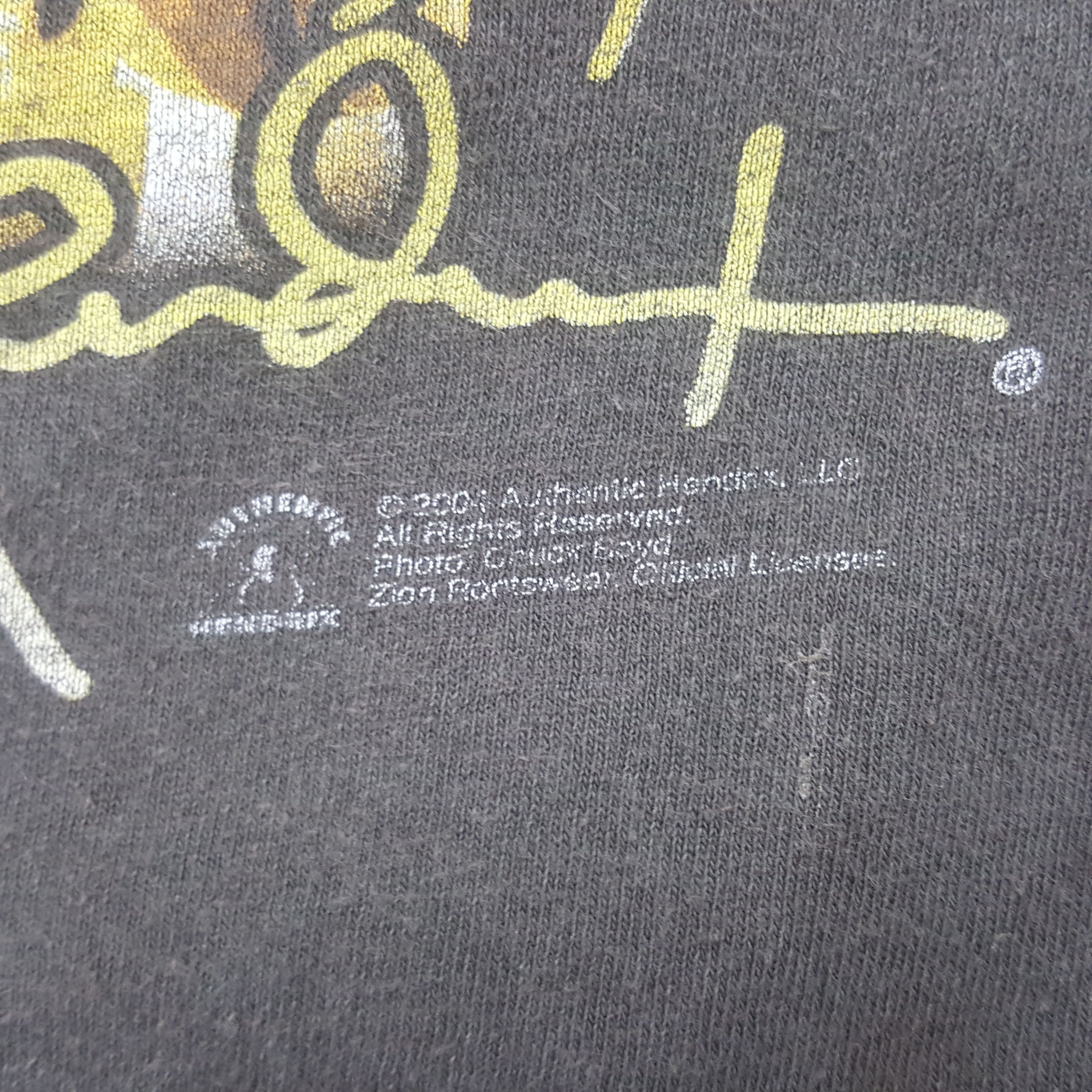 Jimi Hendrix × Vintage Vintage Jimmy Hendrix American Singer Music Tshirt Size US XL / EU 56 / 4 - 6 Thumbnail