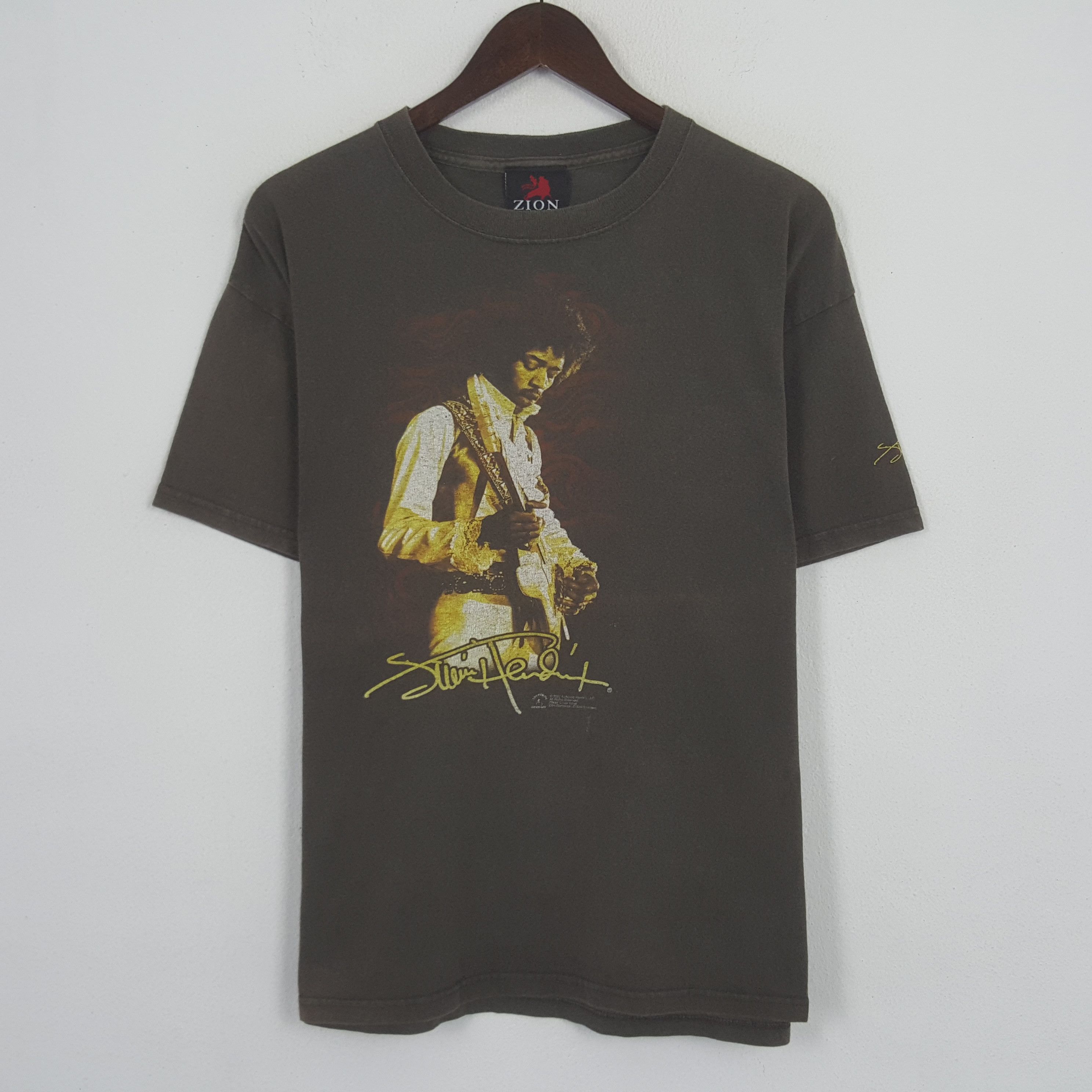 Jimi Hendrix × Vintage Vintage Jimmy Hendrix American Singer Music Tshirt Size US XL / EU 56 / 4 - 1 Thumbnail