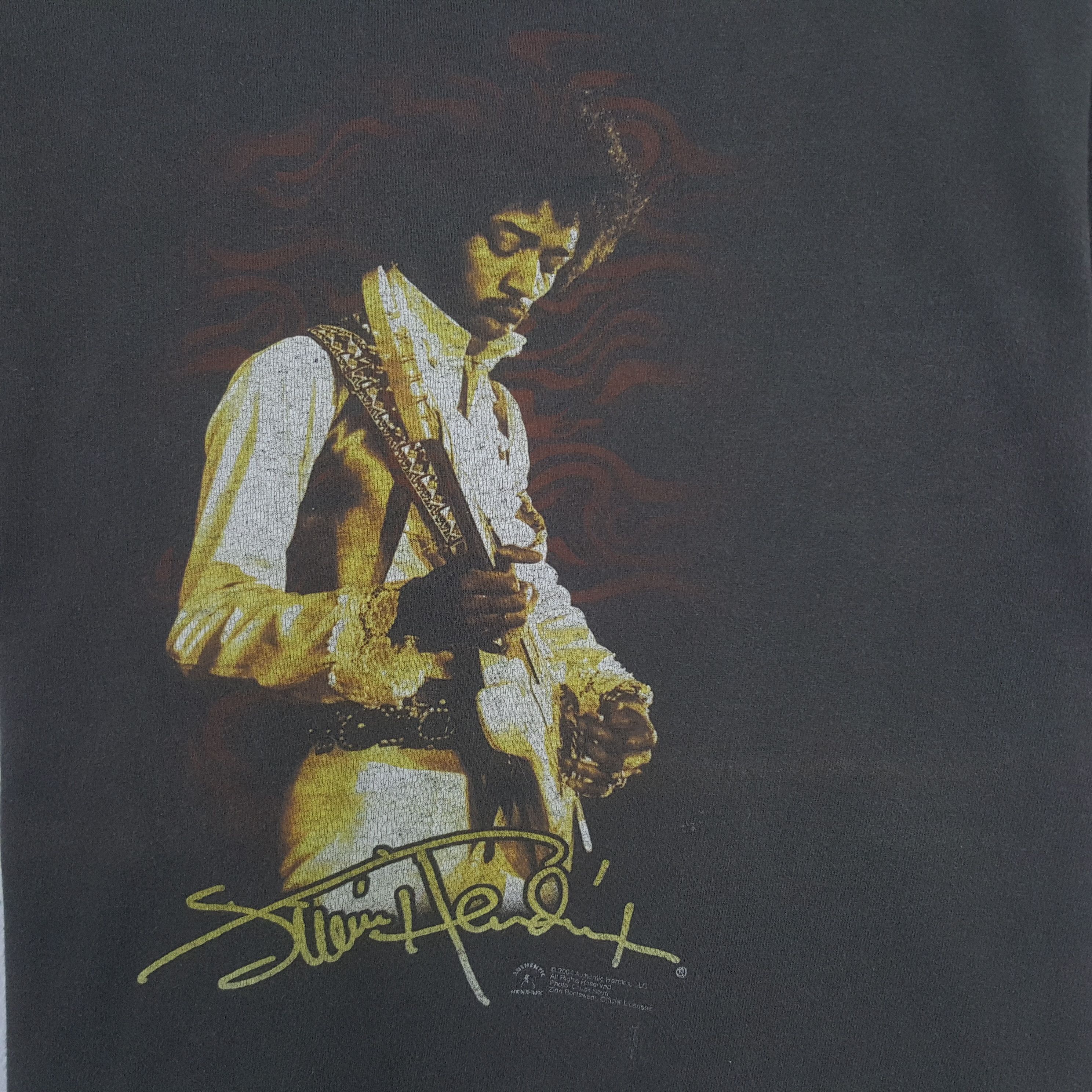 Jimi Hendrix × Vintage Vintage Jimmy Hendrix American Singer Music Tshirt Size US XL / EU 56 / 4 - 2 Thumbnail