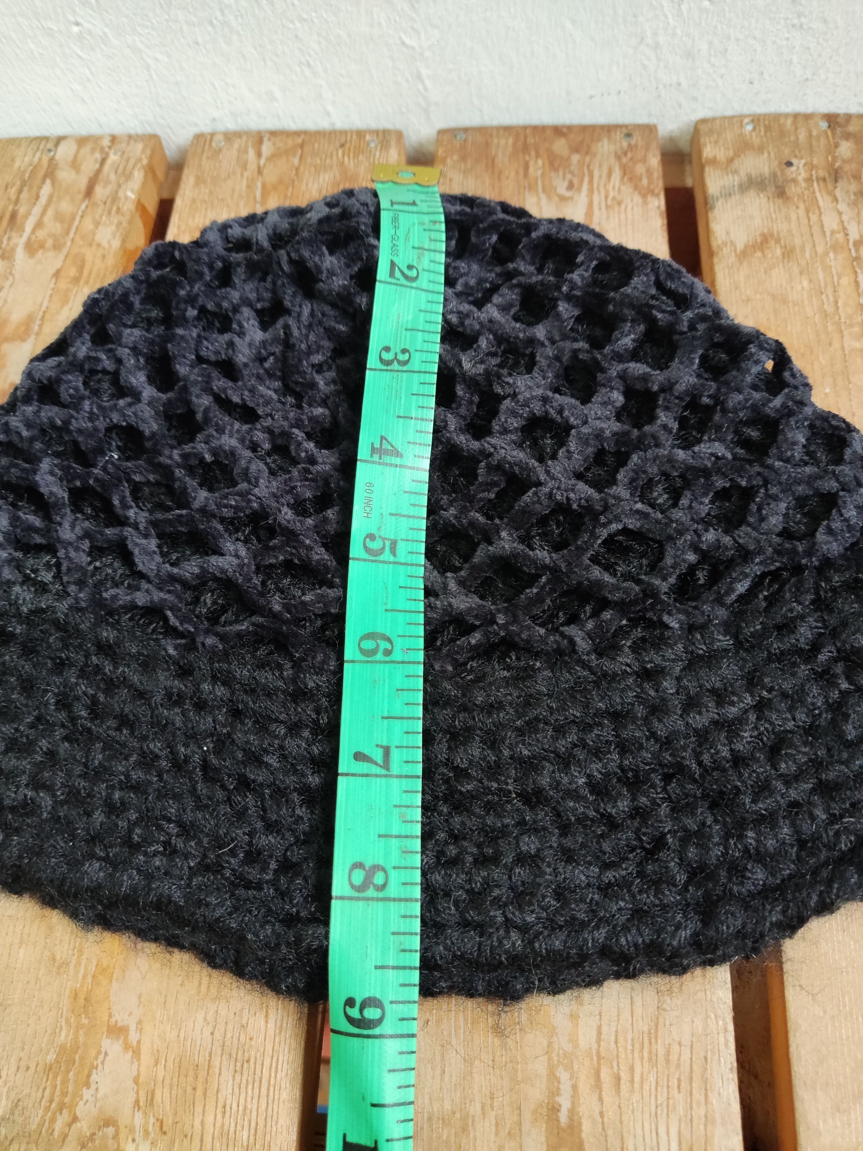 Japanese Brand Knit Black Bucket Hat Size ONE SIZE - 11 Thumbnail