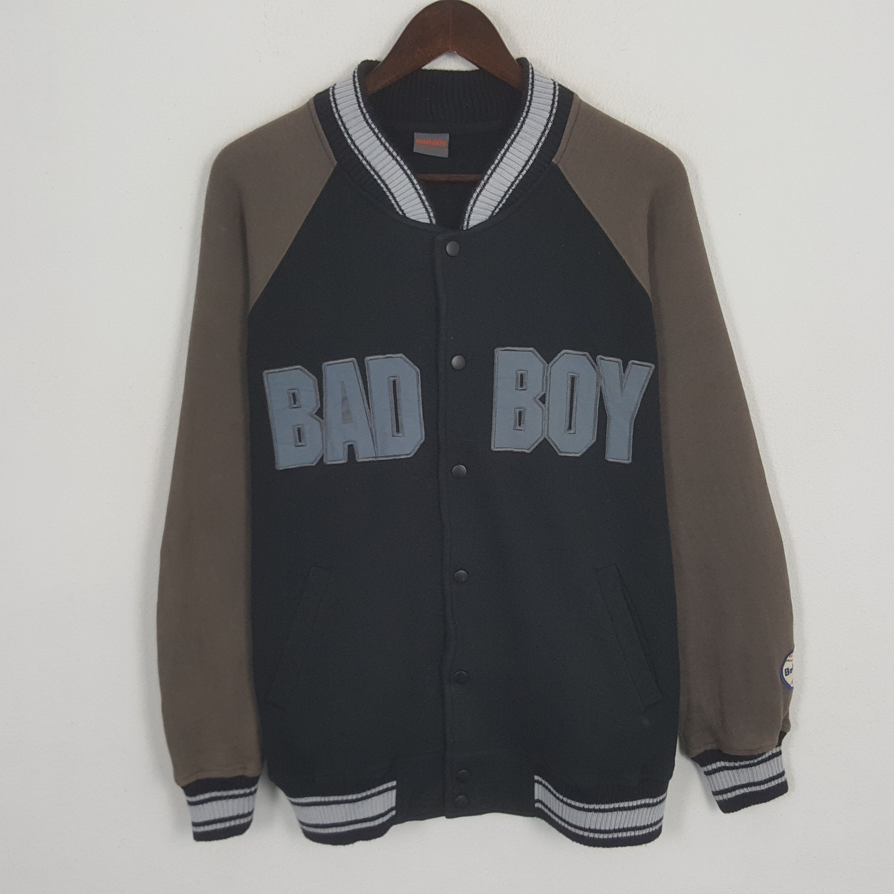 Japanese Brand × Vintage Vintage Bad Boy Patch Varsity Jacket Size US L / EU 52-54 / 3 - 1 Thumbnail