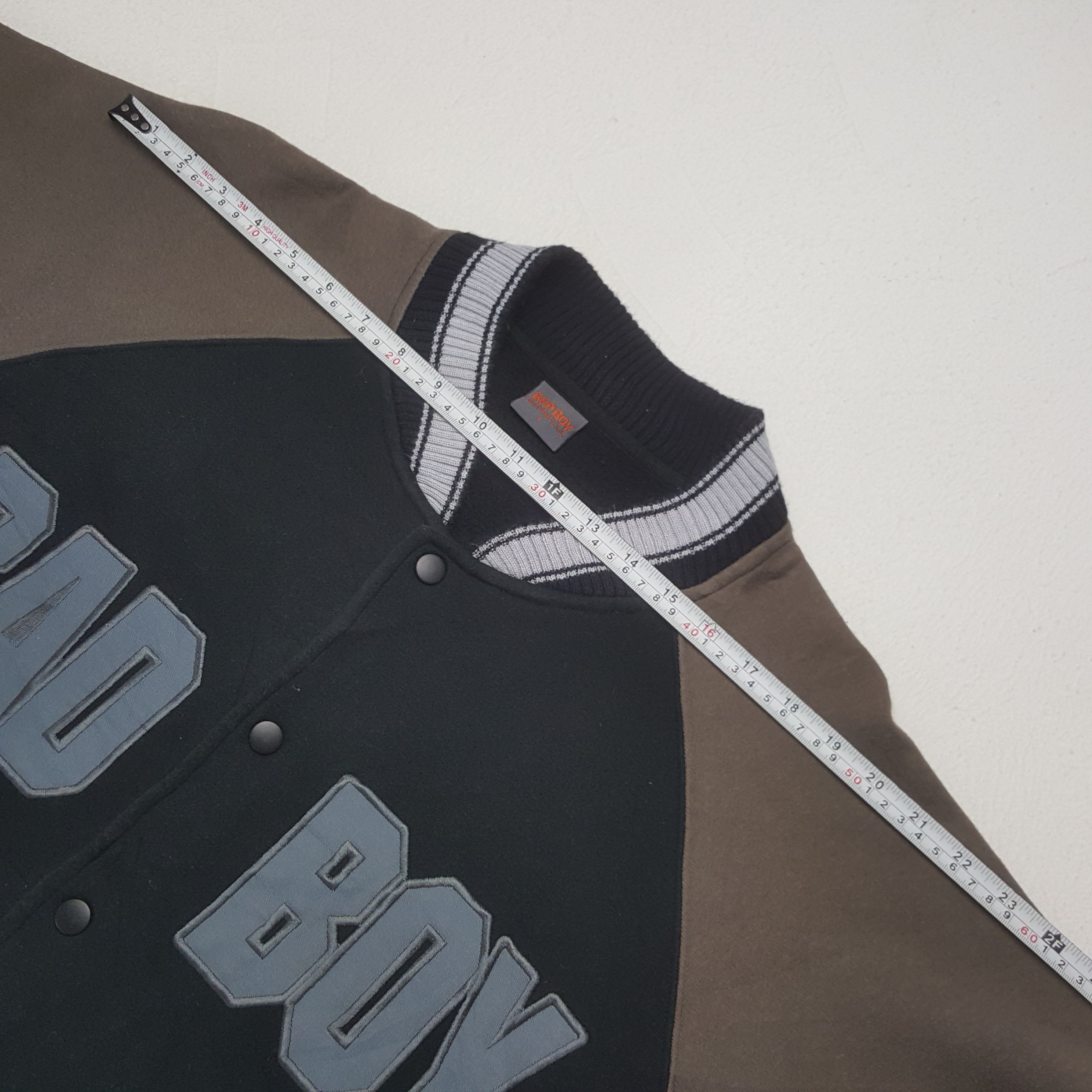 Japanese Brand × Vintage Vintage Bad Boy Patch Varsity Jacket Size US L / EU 52-54 / 3 - 5 Thumbnail