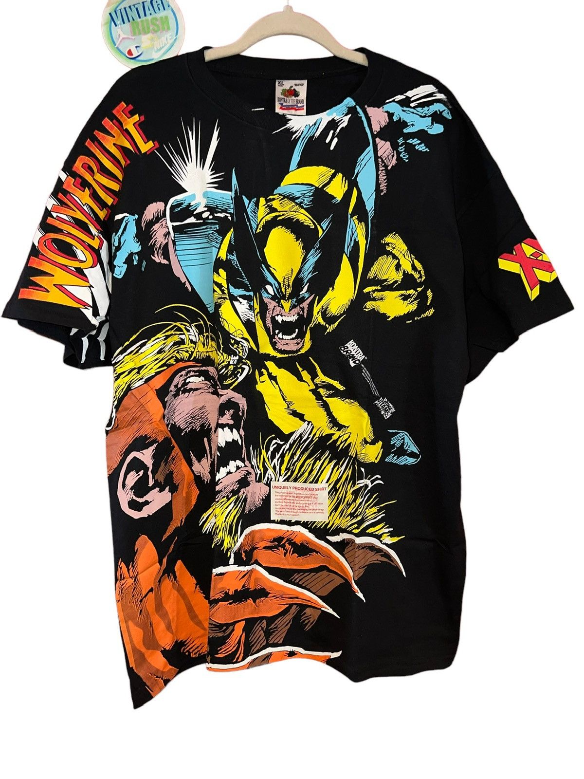 Storm mega print marvel lighting tee shops x-men wolverine cable spider-man venom