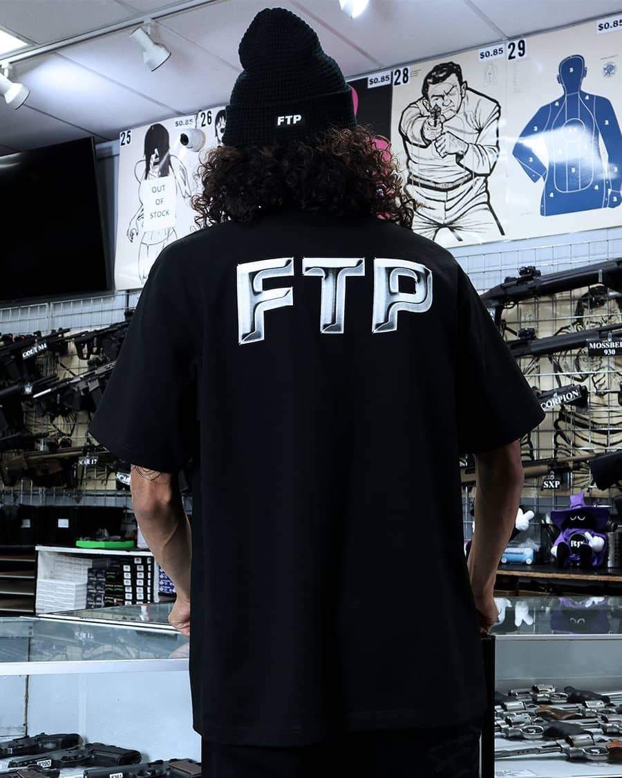 Fuck The Population FTP CHROME LOGO TEE WHiTE Size US L / EU 52-54 / 3 - 3 Thumbnail