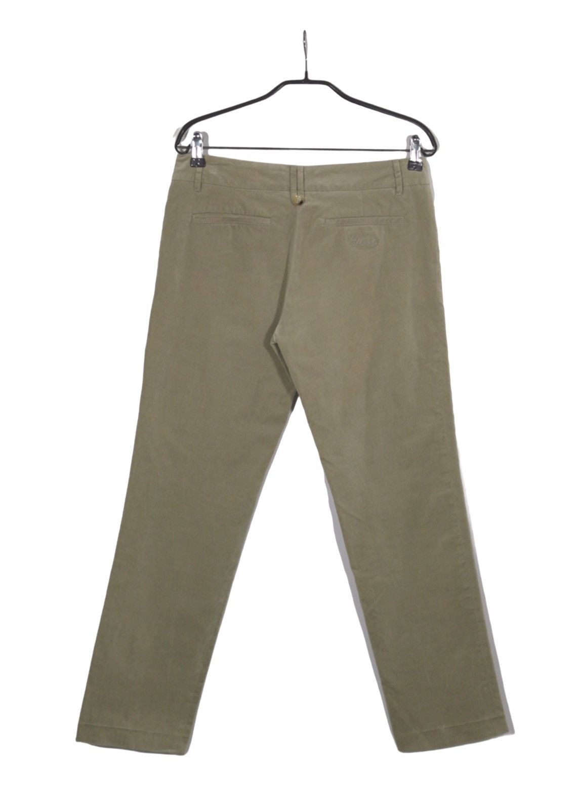 Gucci Vintage Gucci Women's Beige Cotton Blend Trouser Pants Sz 44 Size 30" / US 8 / IT 44 - 3 Thumbnail