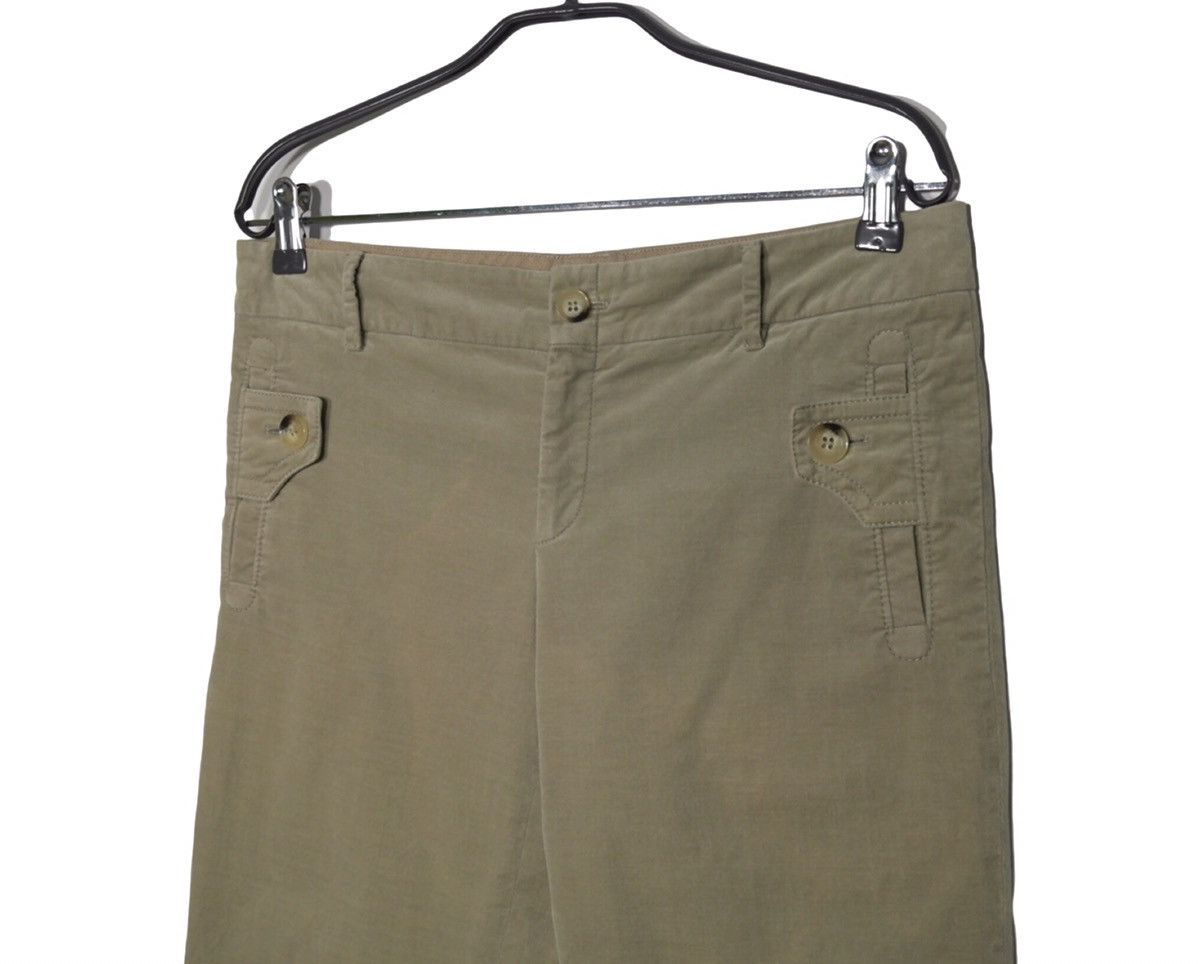 Gucci Vintage Gucci Women's Beige Cotton Blend Trouser Pants Sz 44 Size 30" / US 8 / IT 44 - 4 Thumbnail