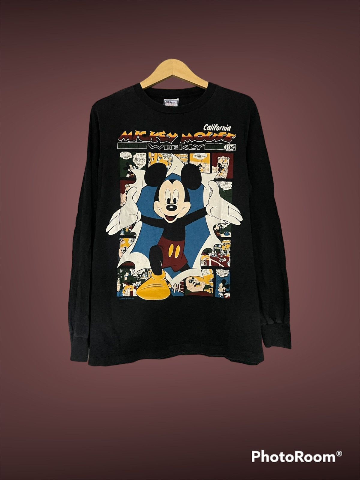 Vintage Vintage Longsleeve Mickey Mouse Size US M / EU 48-50 / 2 - 1 Thumbnail