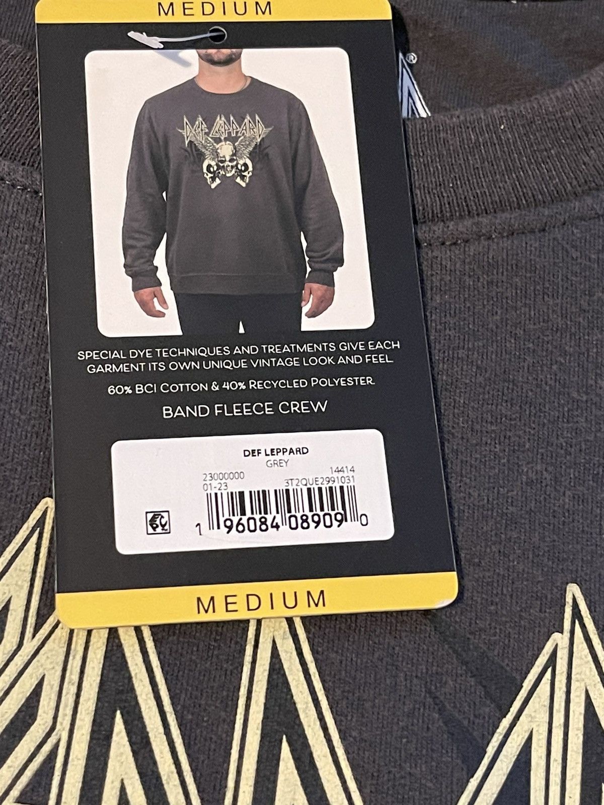 Vintage Def Leppard mens sweatshirt M licensed products Size US M / EU 48-50 / 2 - 9 Thumbnail