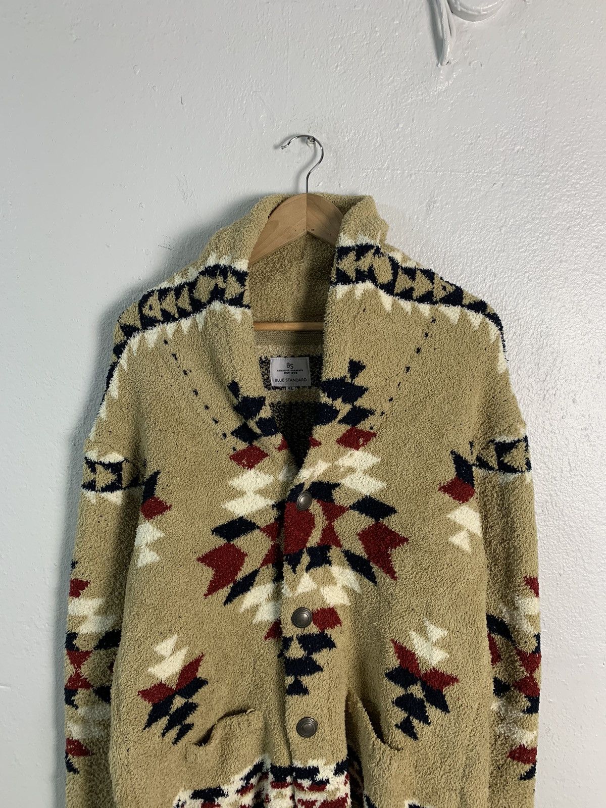Japanese Brand Blue Standard Navajo Fleece Jacket Size US L / EU 52-54 / 3 - 4 Thumbnail