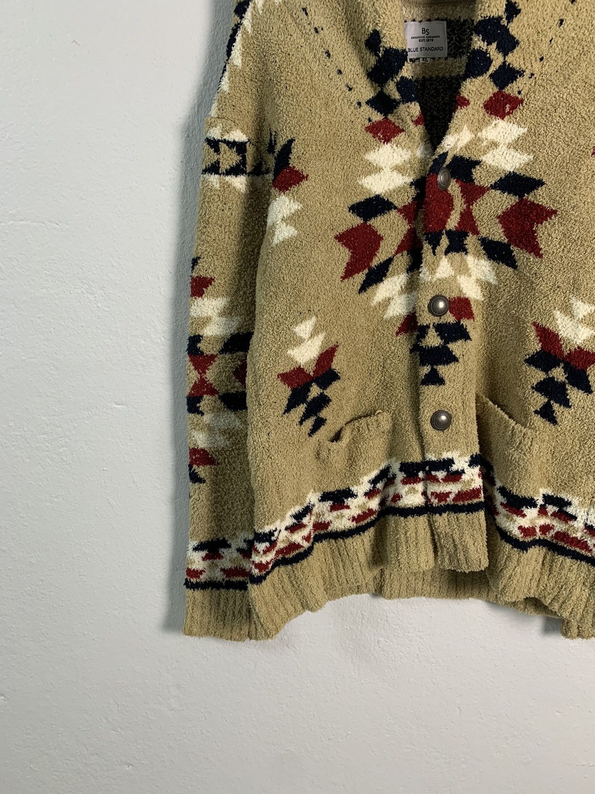Japanese Brand Blue Standard Navajo Fleece Jacket Size US L / EU 52-54 / 3 - 2 Thumbnail
